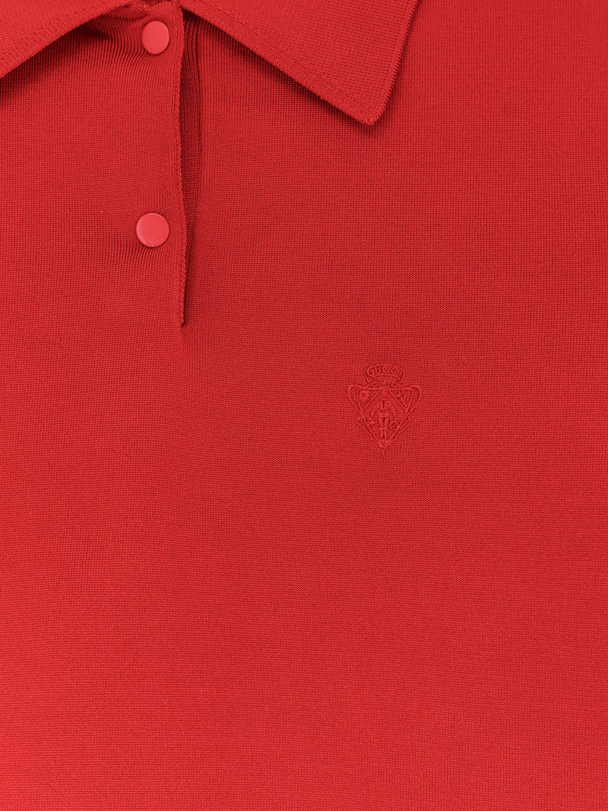 Gucci Fine Stretch Silk Knit Polo Shirt