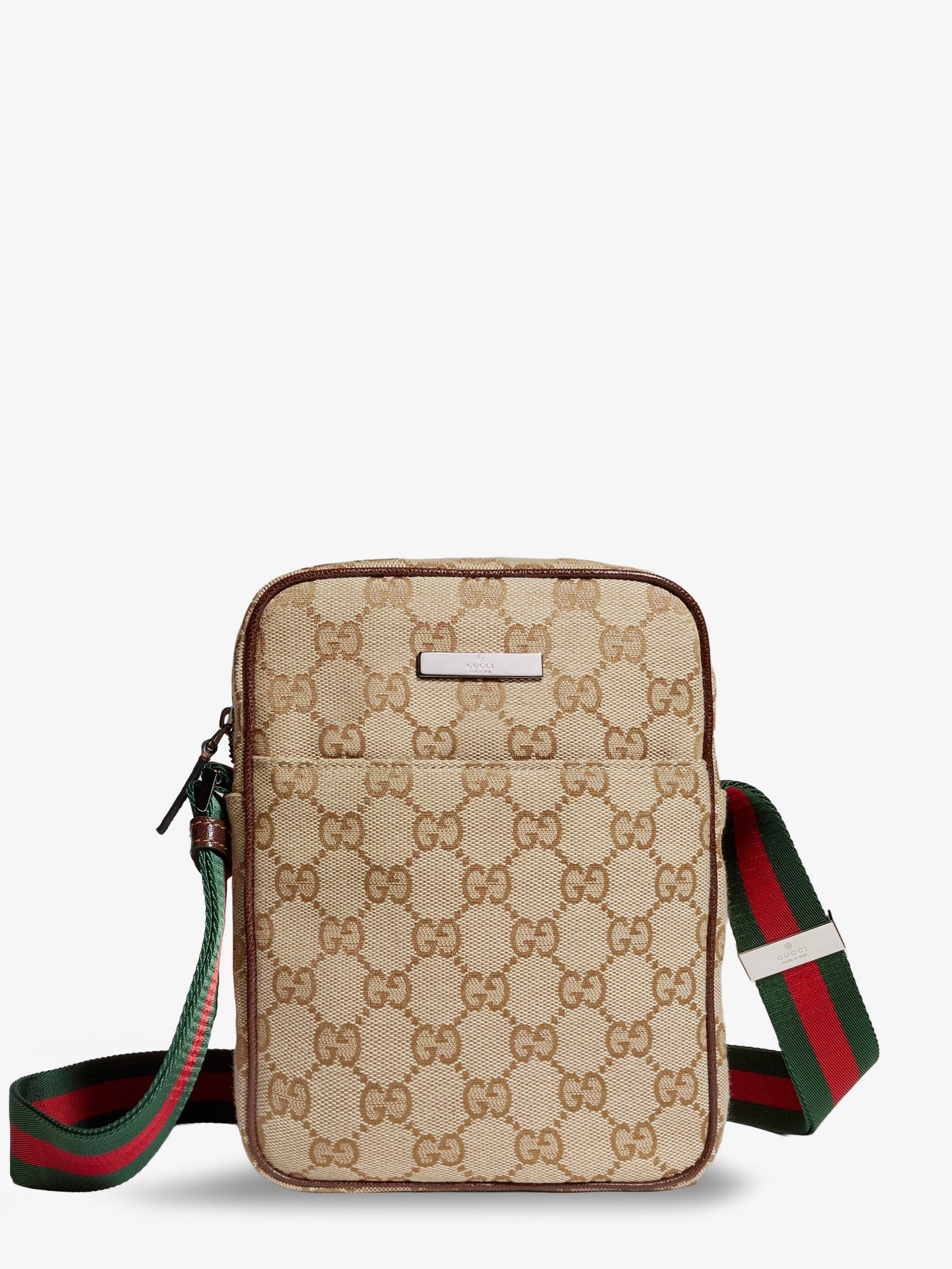 Gucci Gucci Tag Gg Fabric Crossbody Bag