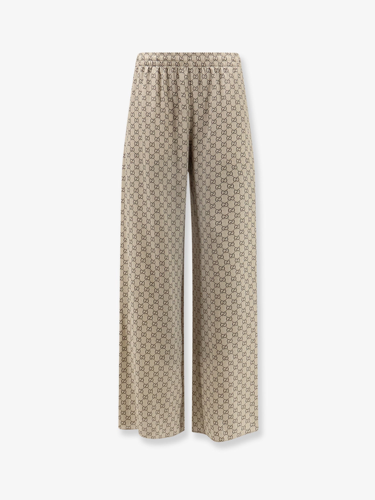 Gucci Gucci Primavera Silk Trousers With Gg Print