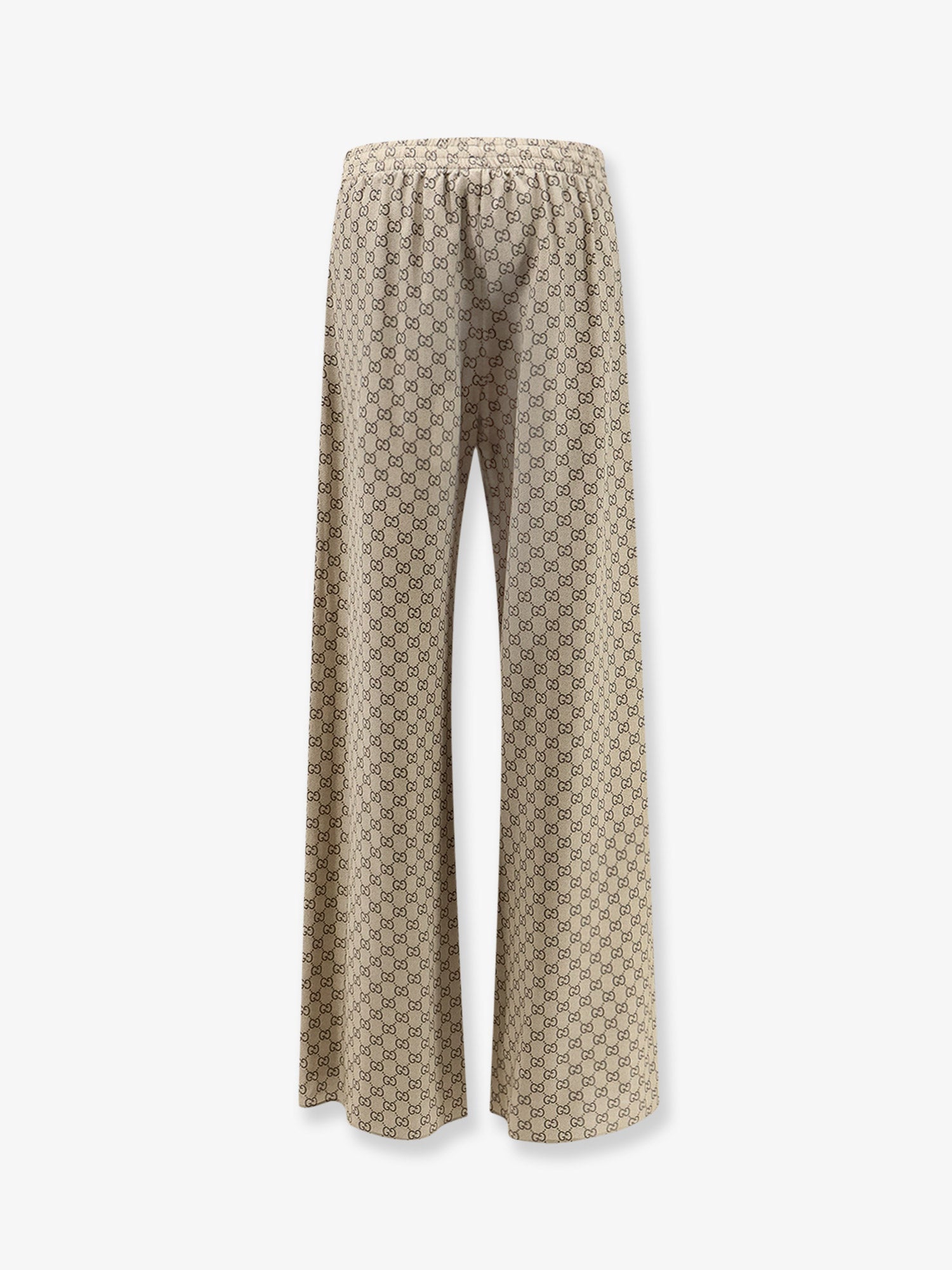 Gucci Gucci Primavera Silk Trousers With Gg Print