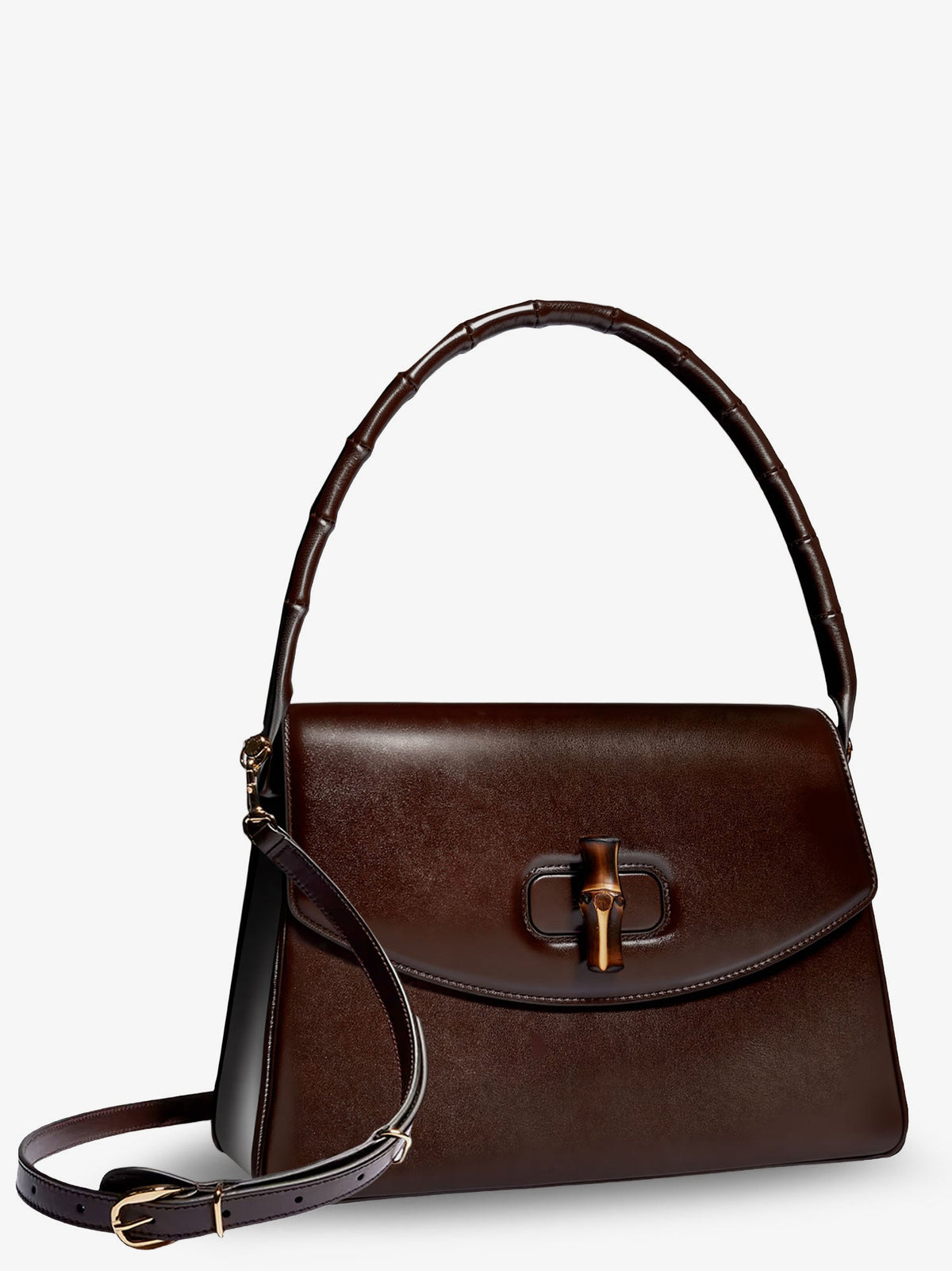 Gucci Bamboo Vendetta Leather Handbag