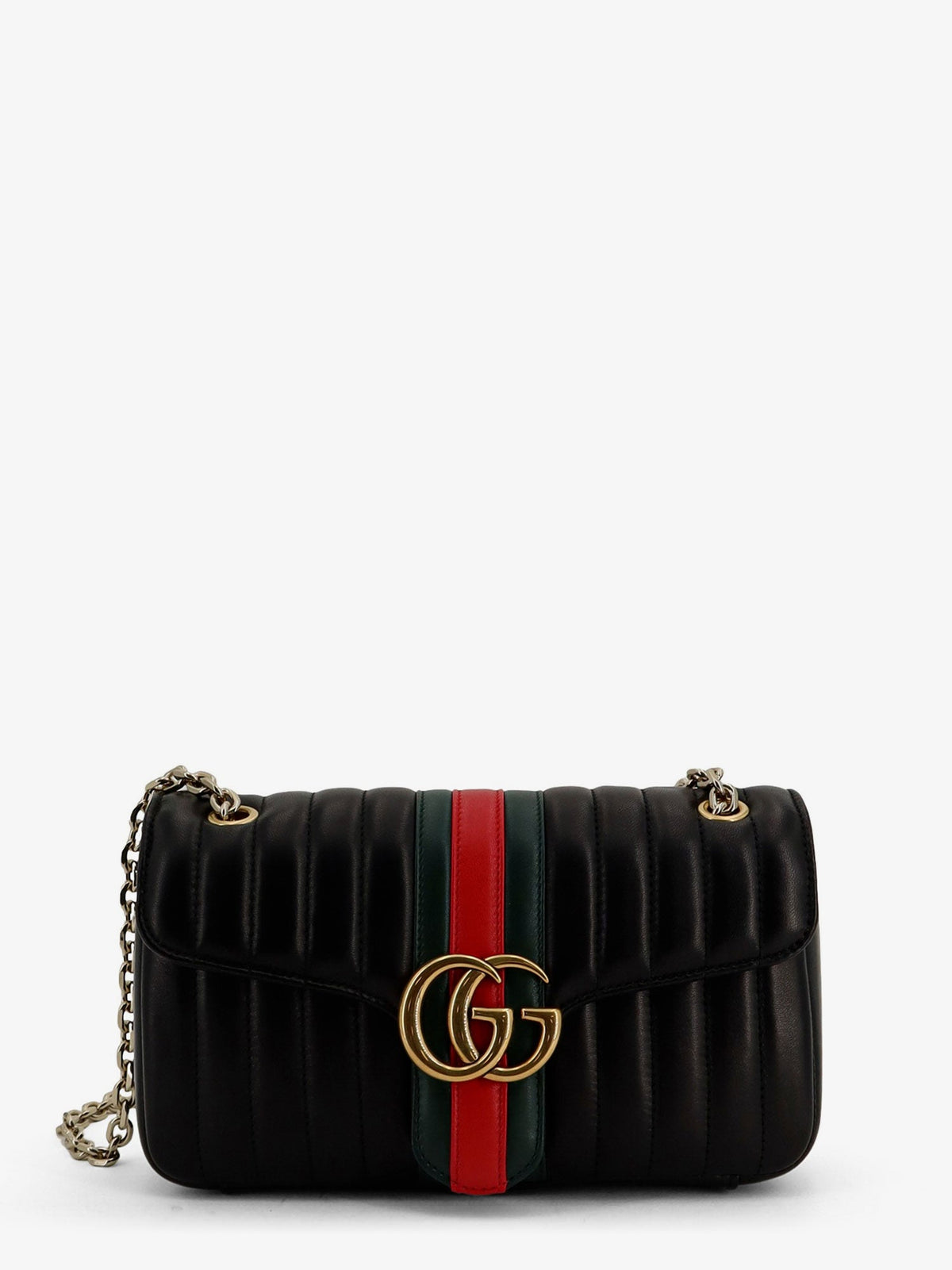 Gucci Jetset Gg Marmon Leather Shoulder Bag