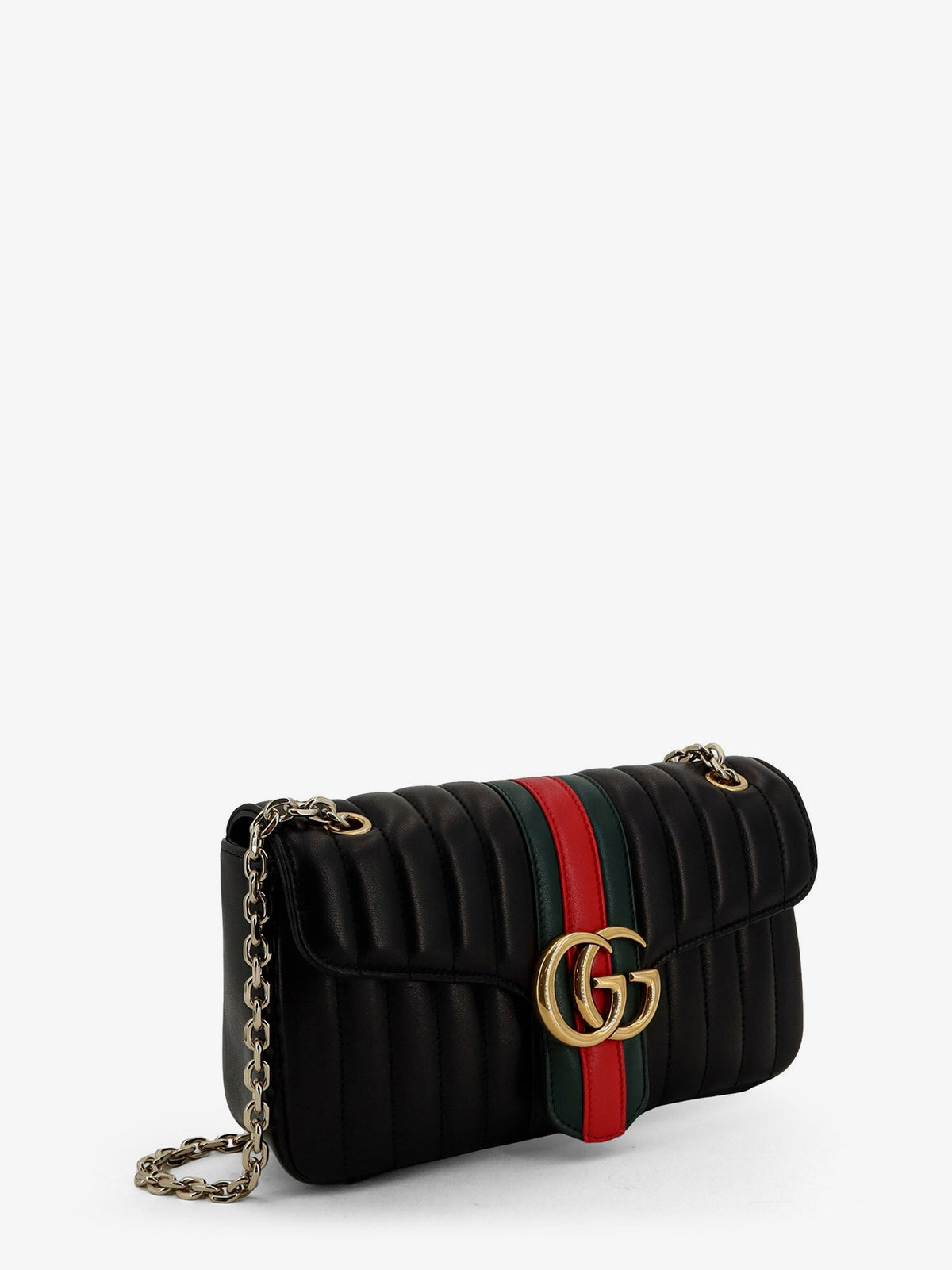 Gucci Jetset Gg Marmon Leather Shoulder Bag