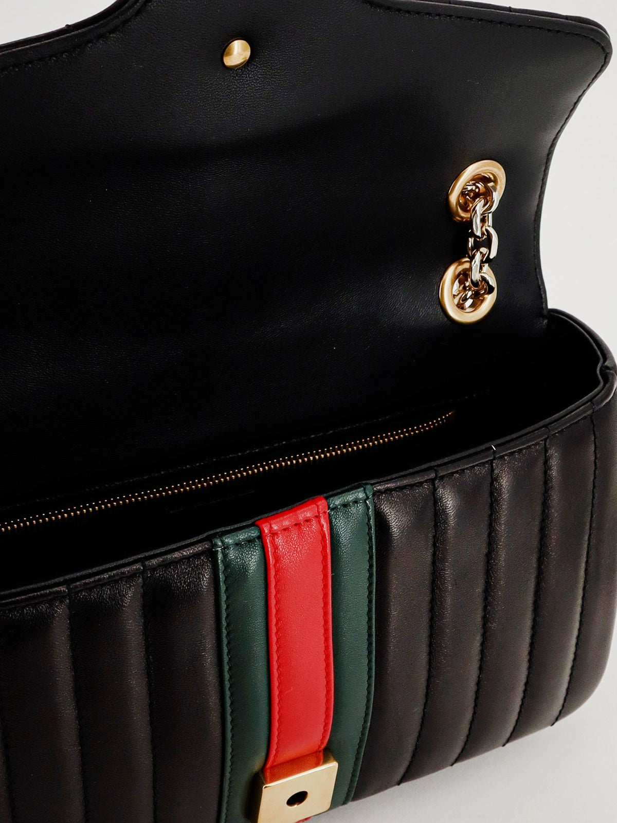 Gucci Jetset Gg Marmon Leather Shoulder Bag