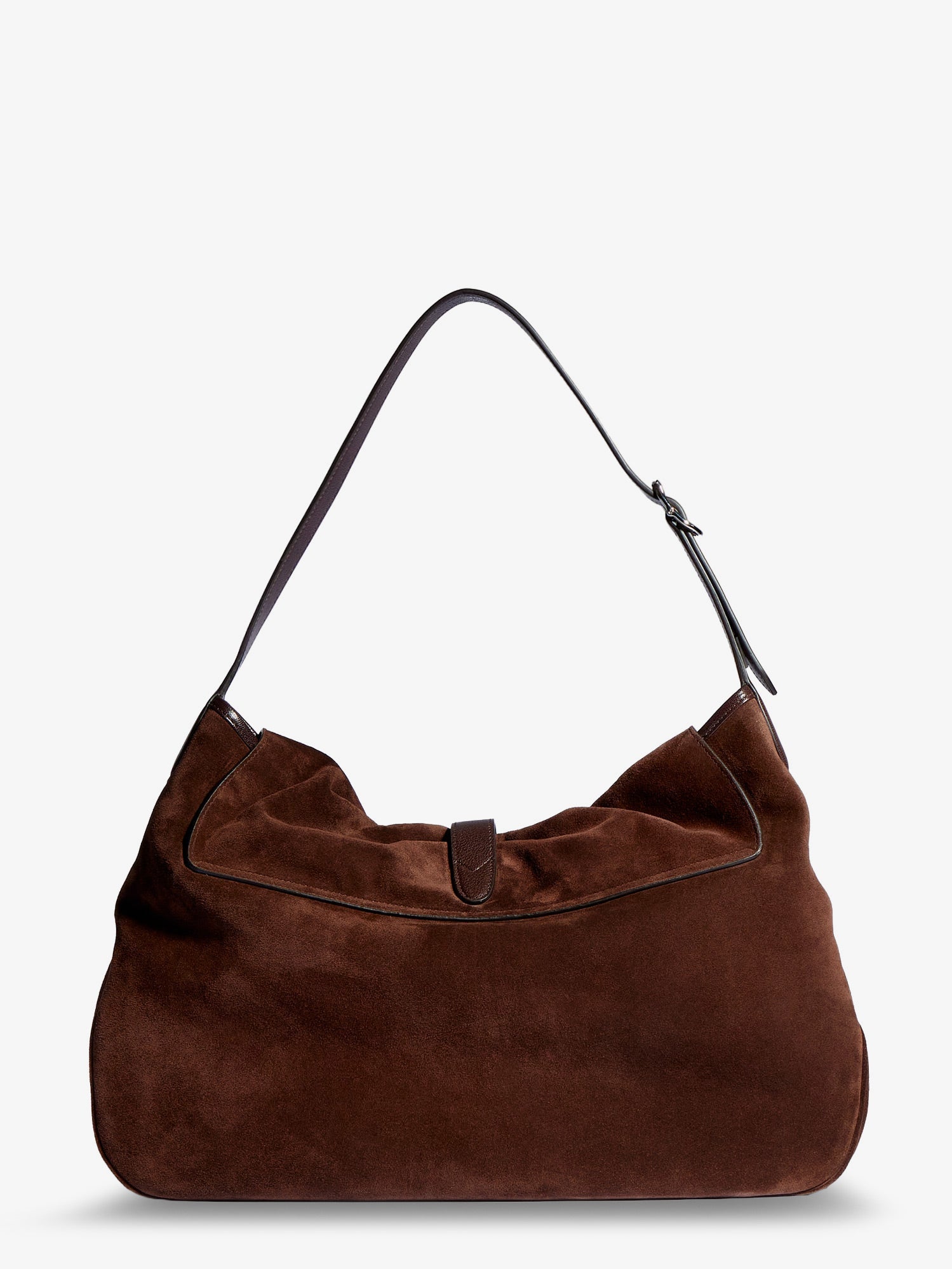 Gucci Jackie Flap Suede Shoulder Bag