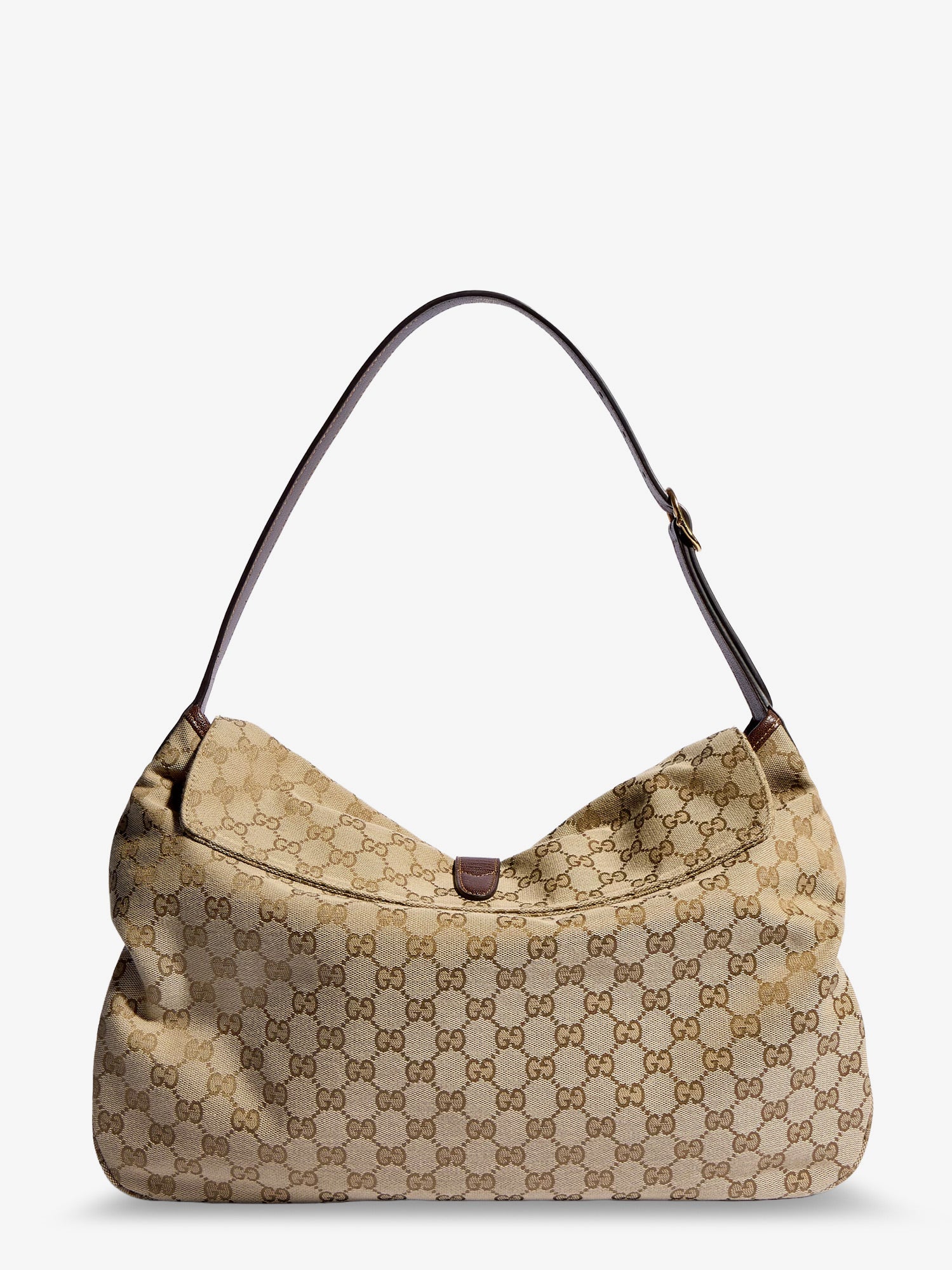 Gucci Jackie Flap Gg Canvas Shouder Bag