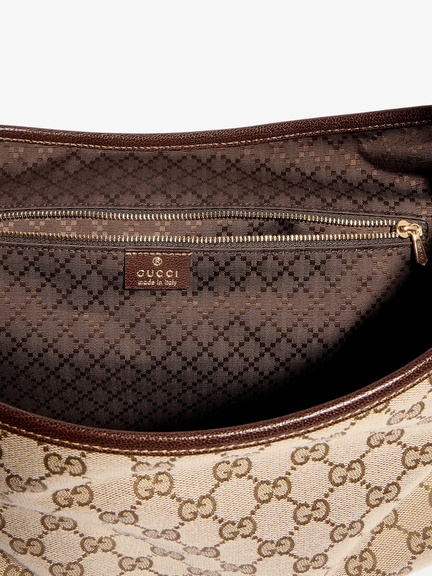 Gucci Jackie Flap Gg Canvas Shouder Bag
