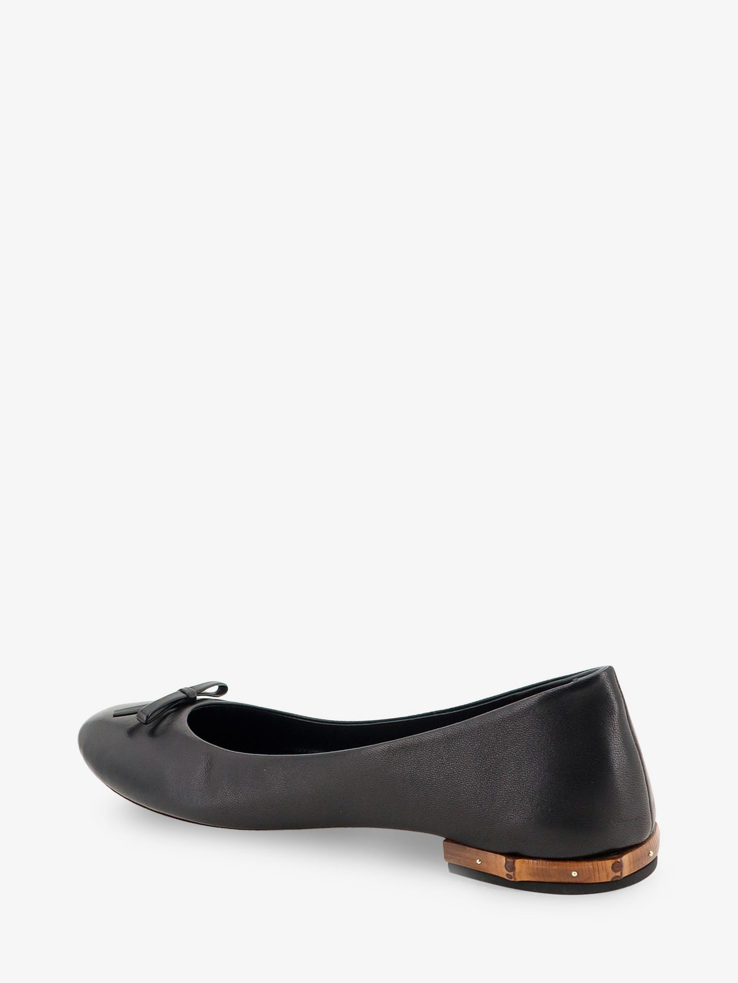 Gucci Leather And Bamboo Ballrinas
