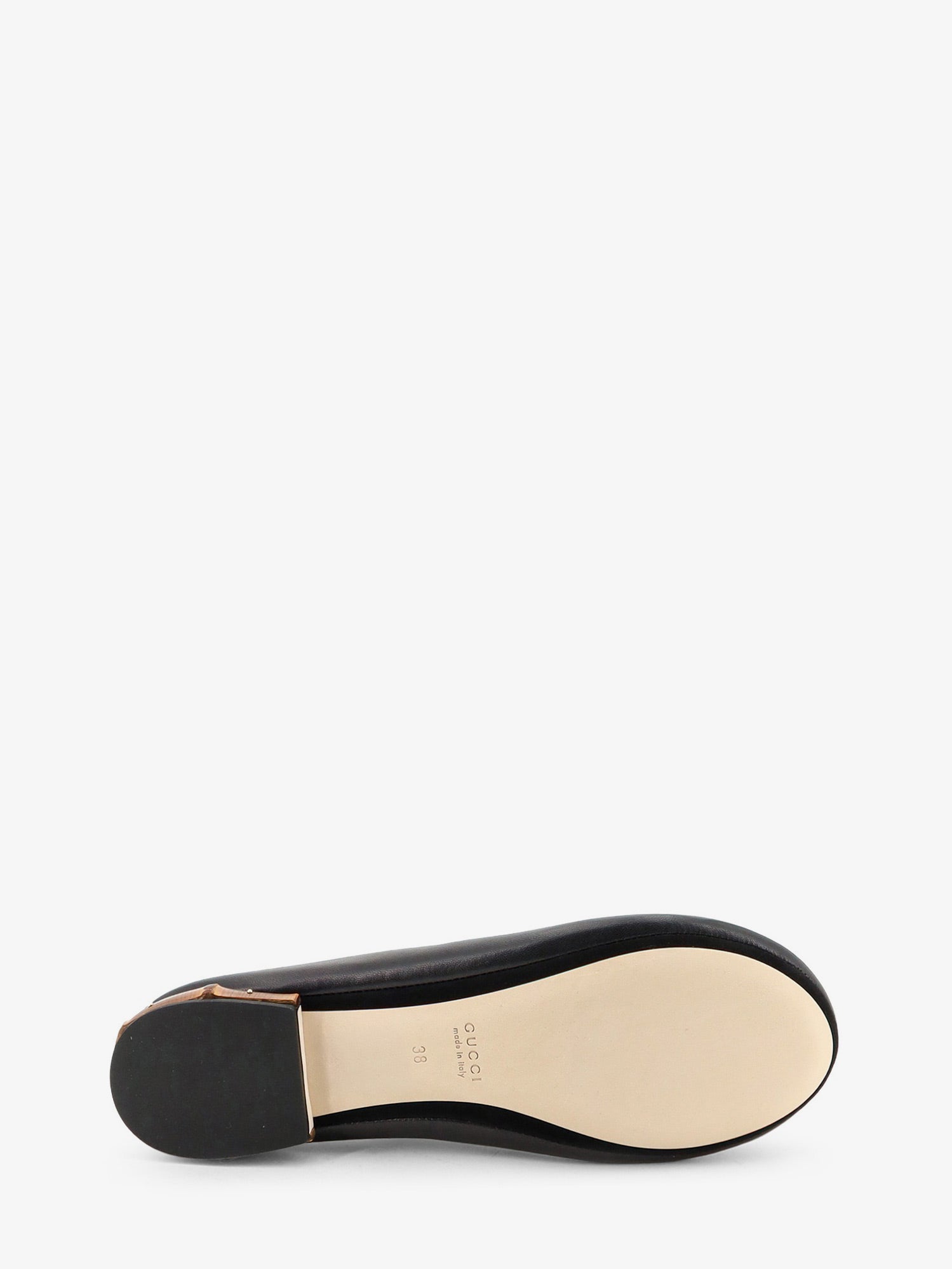 Gucci Leather And Bamboo Ballrinas
