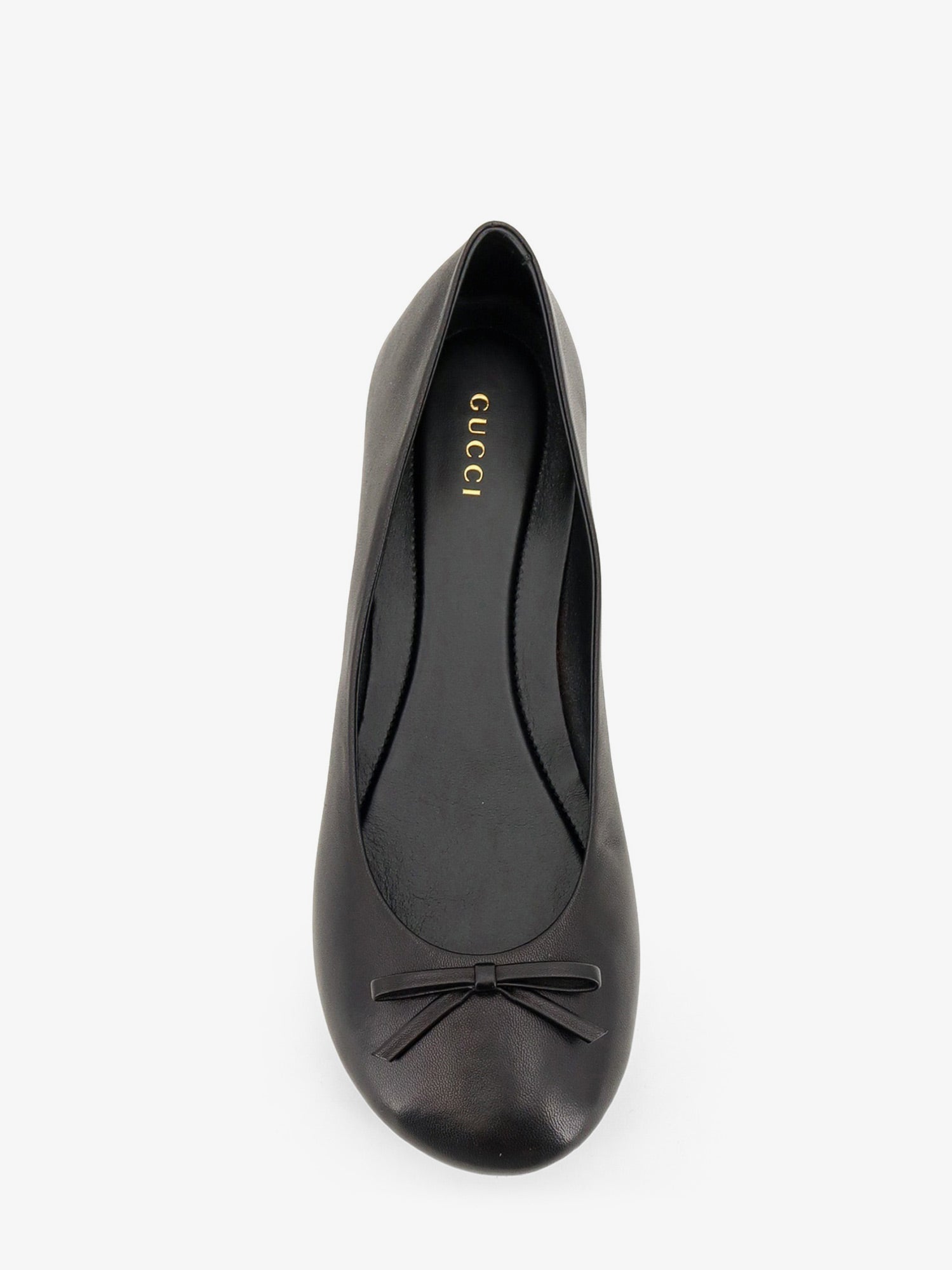 Gucci Leather And Bamboo Ballrinas