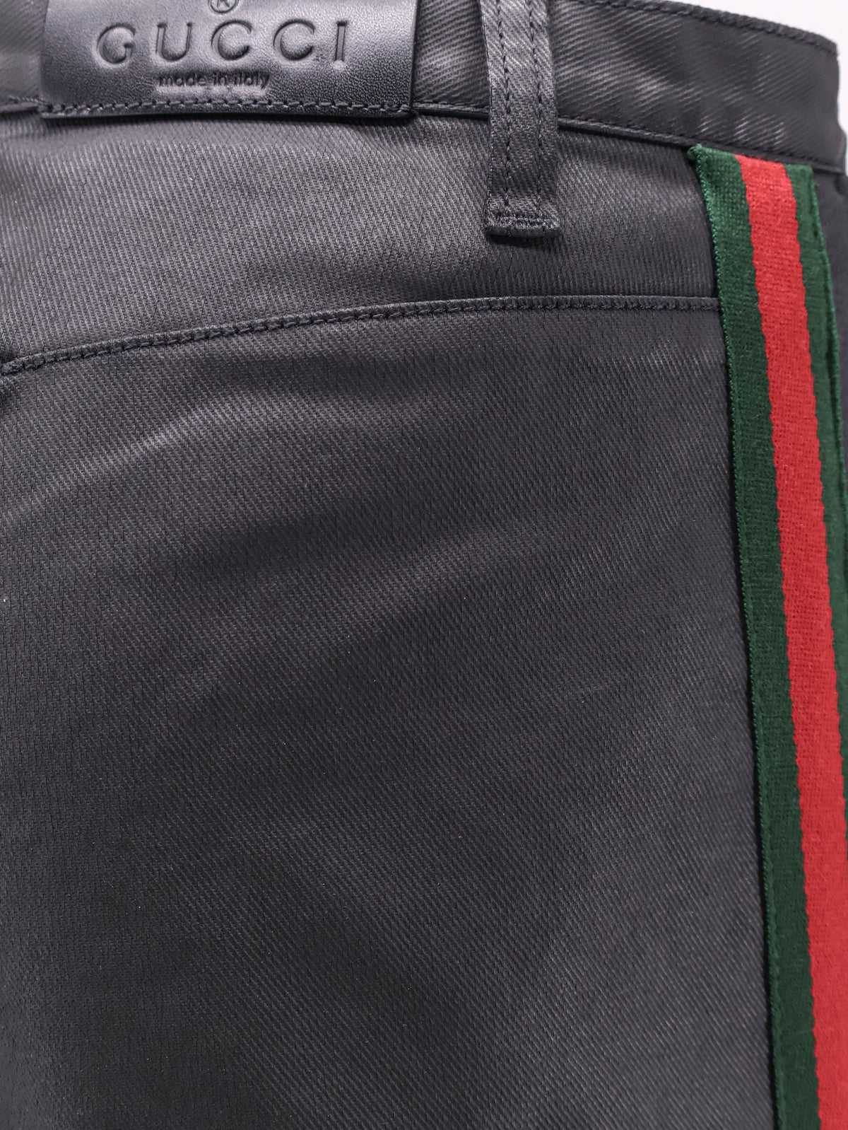 Gucci Cotton Trousers With Web Stripe