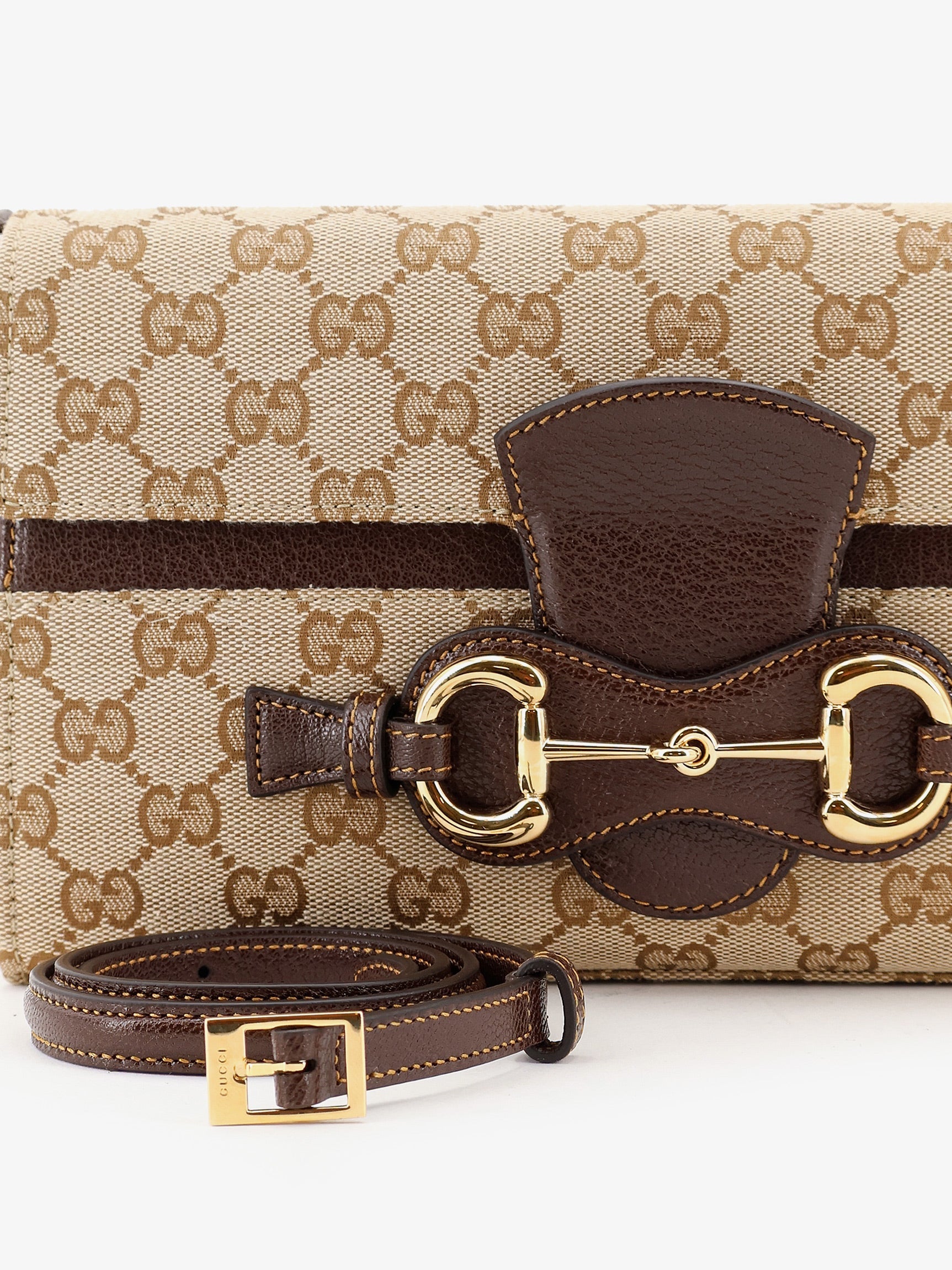 Gucci Ristretto Gg Fabric Shoulder Bag