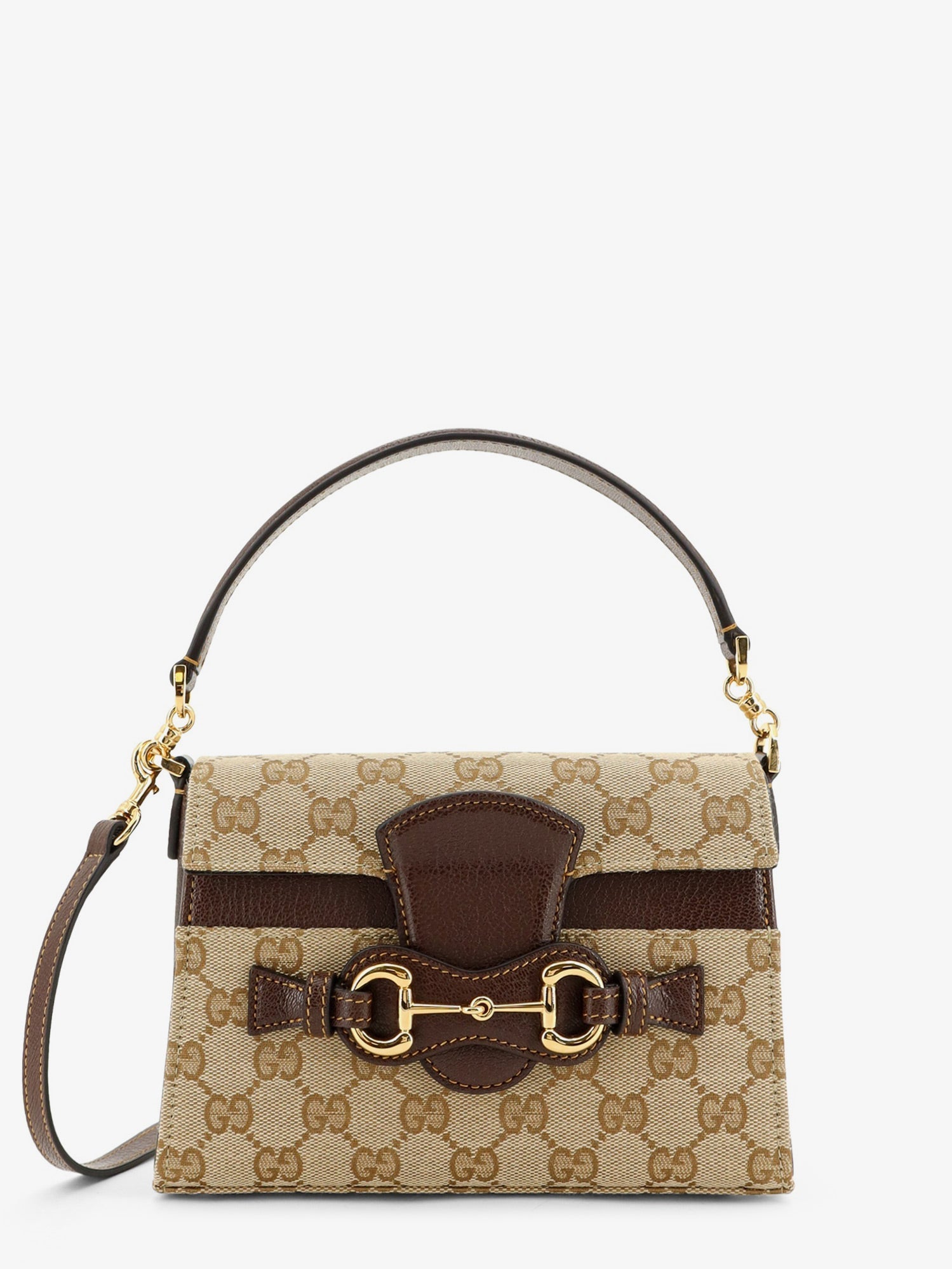Gucci Horsebit Duomo Gg Canvas Handbag