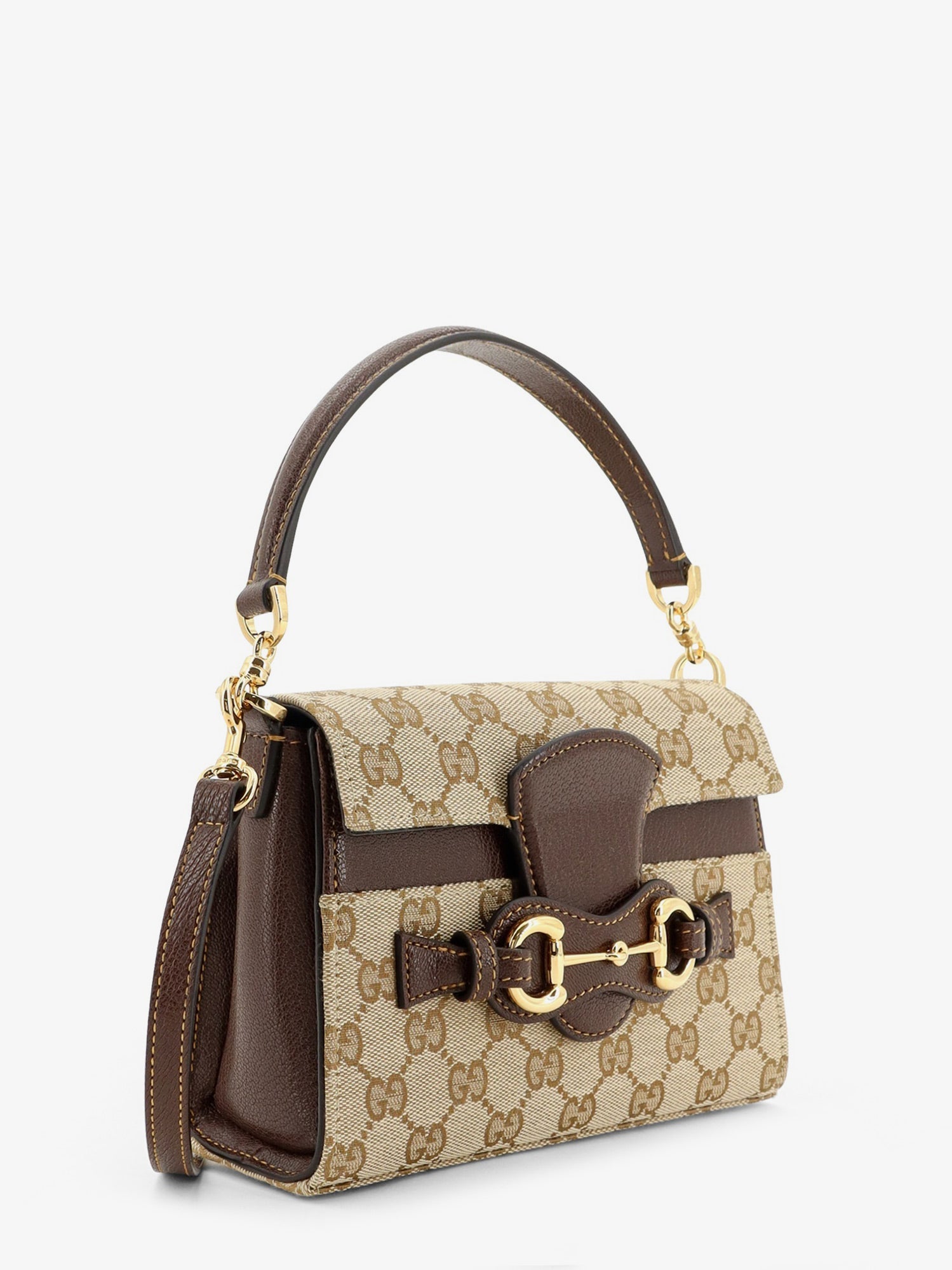 Gucci Horsebit Duomo Gg Canvas Handbag