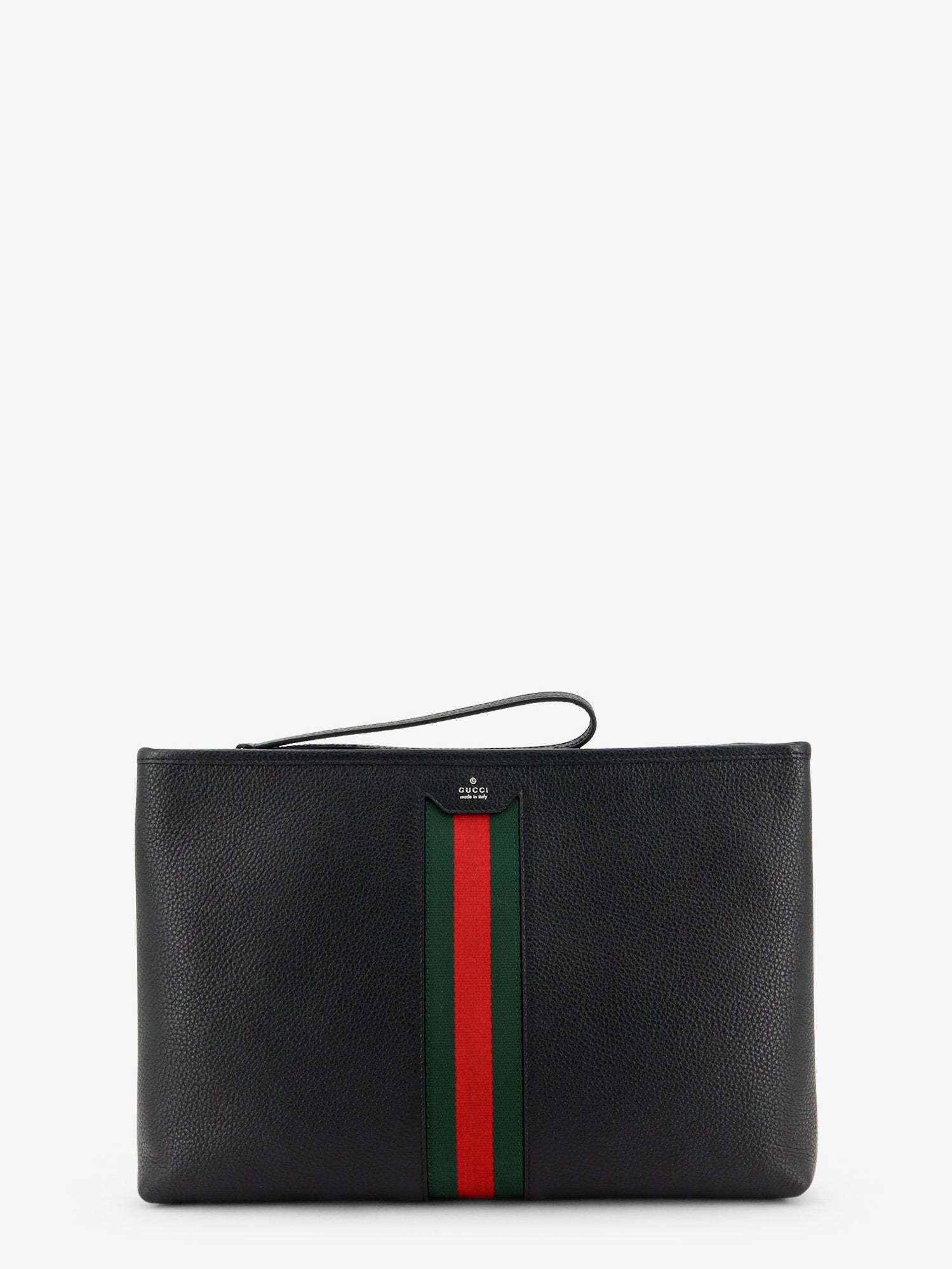 Gucci Portfolio Grained Leather Clutch