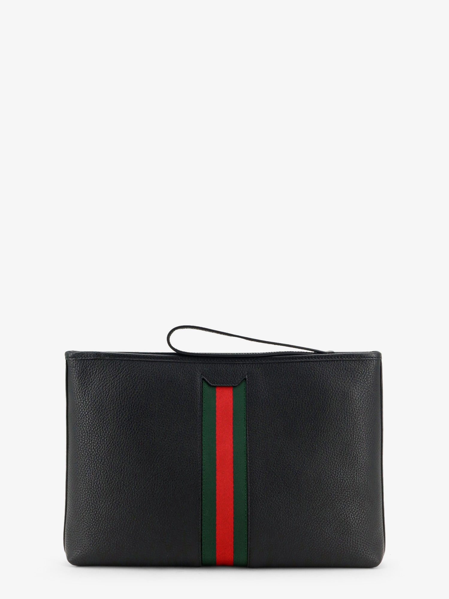 Gucci Portfolio Grained Leather Clutch
