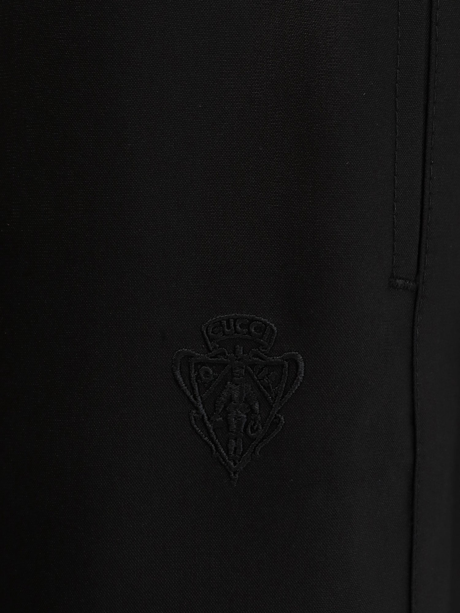 Gucci Silk Poplin Leisure Trousers With Web Ribbon