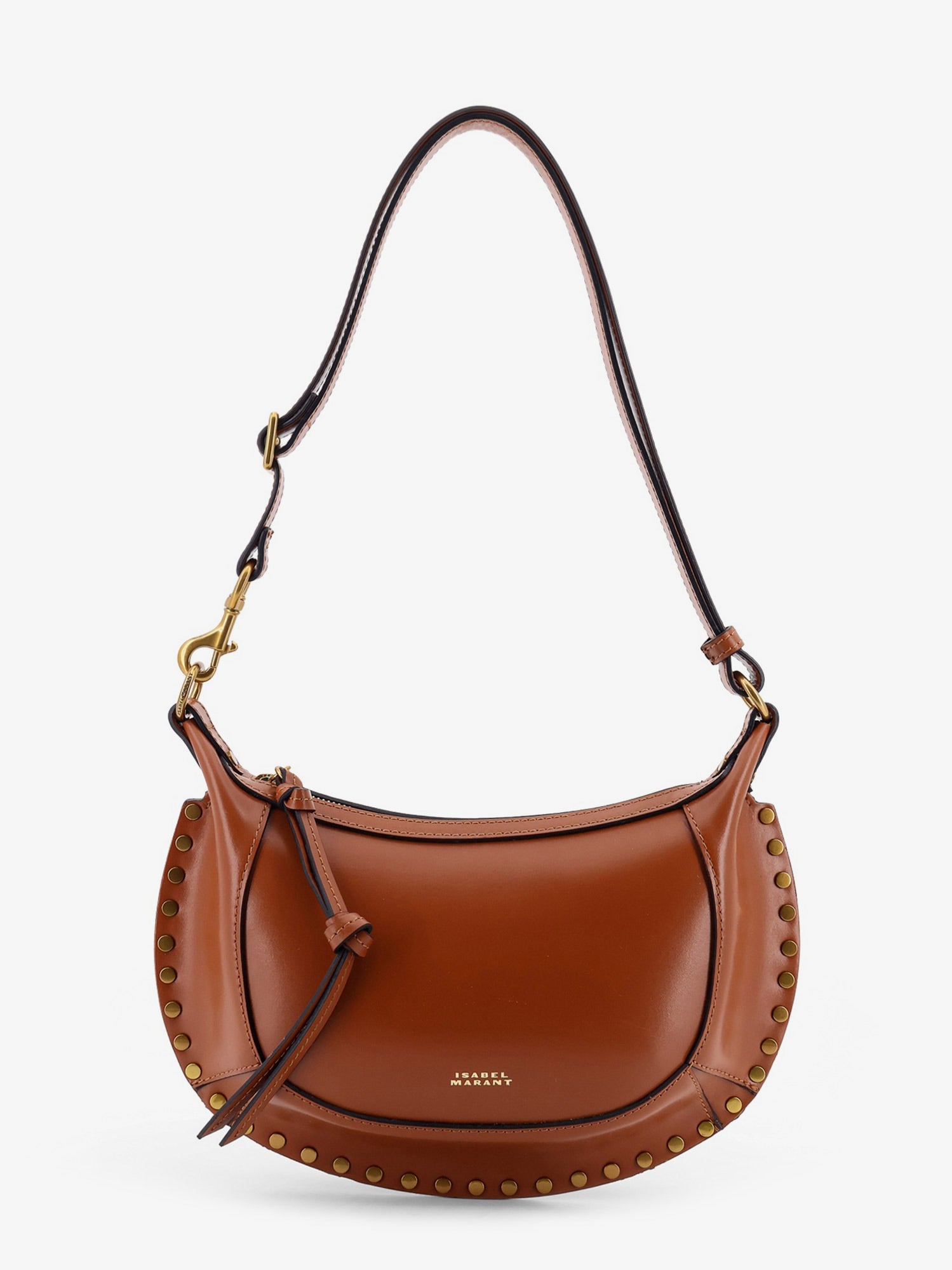 Isabel Marant Oskan Moon Leather Crossbody Bag