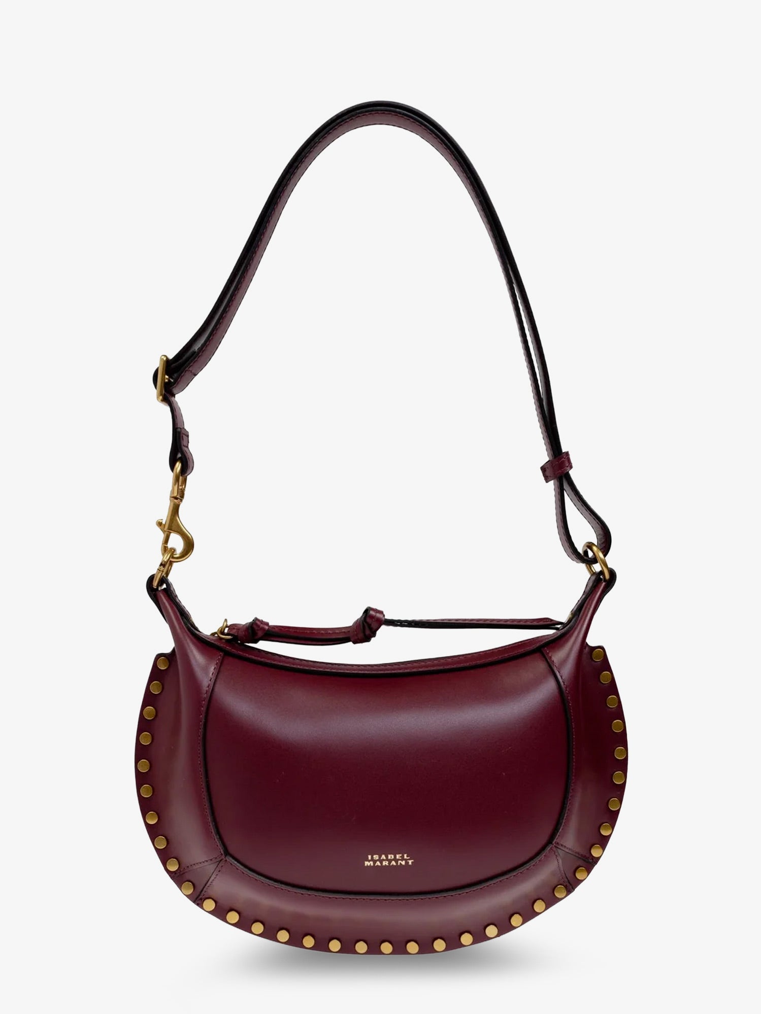 Isabel Marant Oskan Moon Leather Crossbody Bag