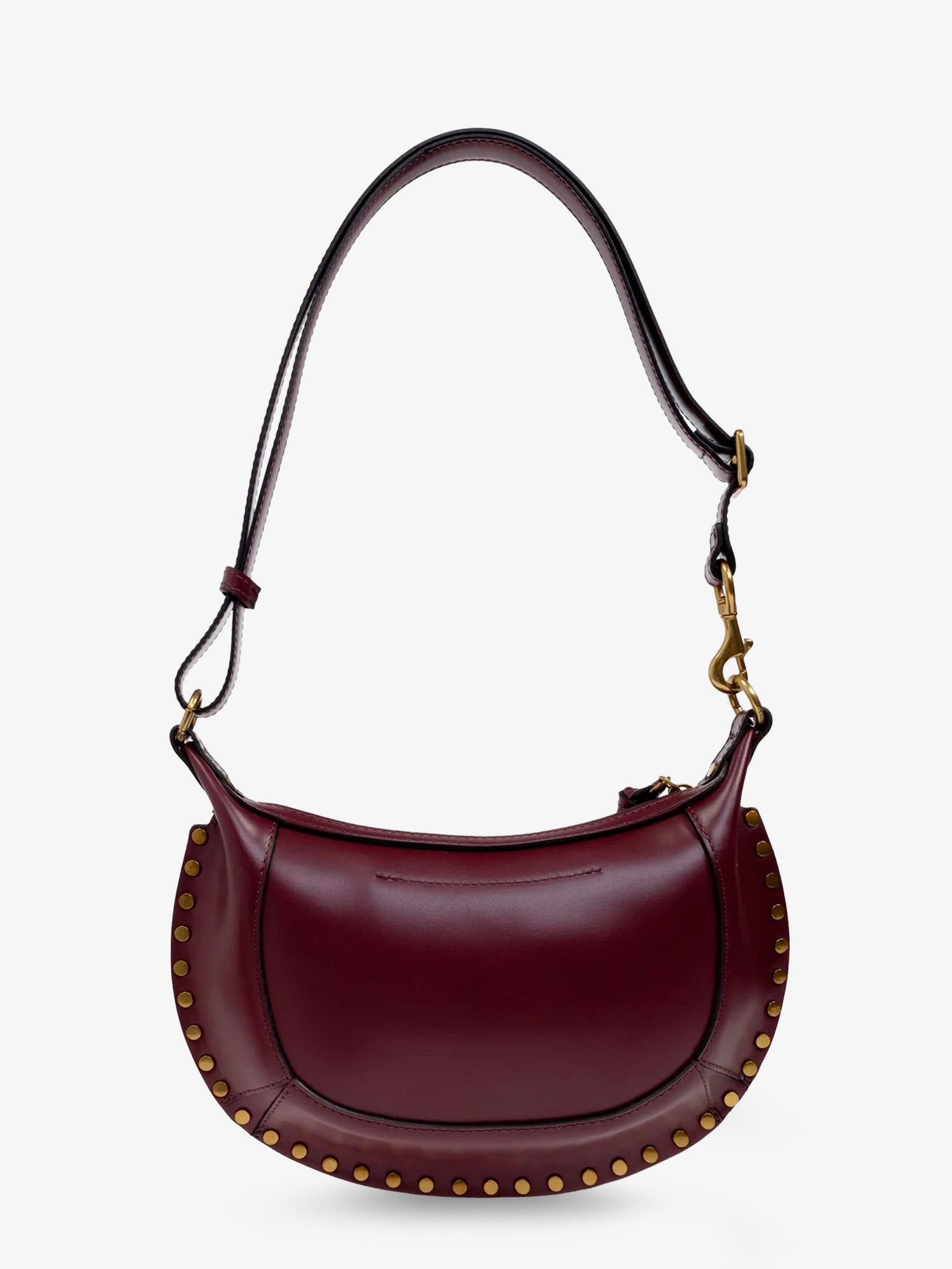 Isabel Marant Oskan Moon Leather Crossbody Bag