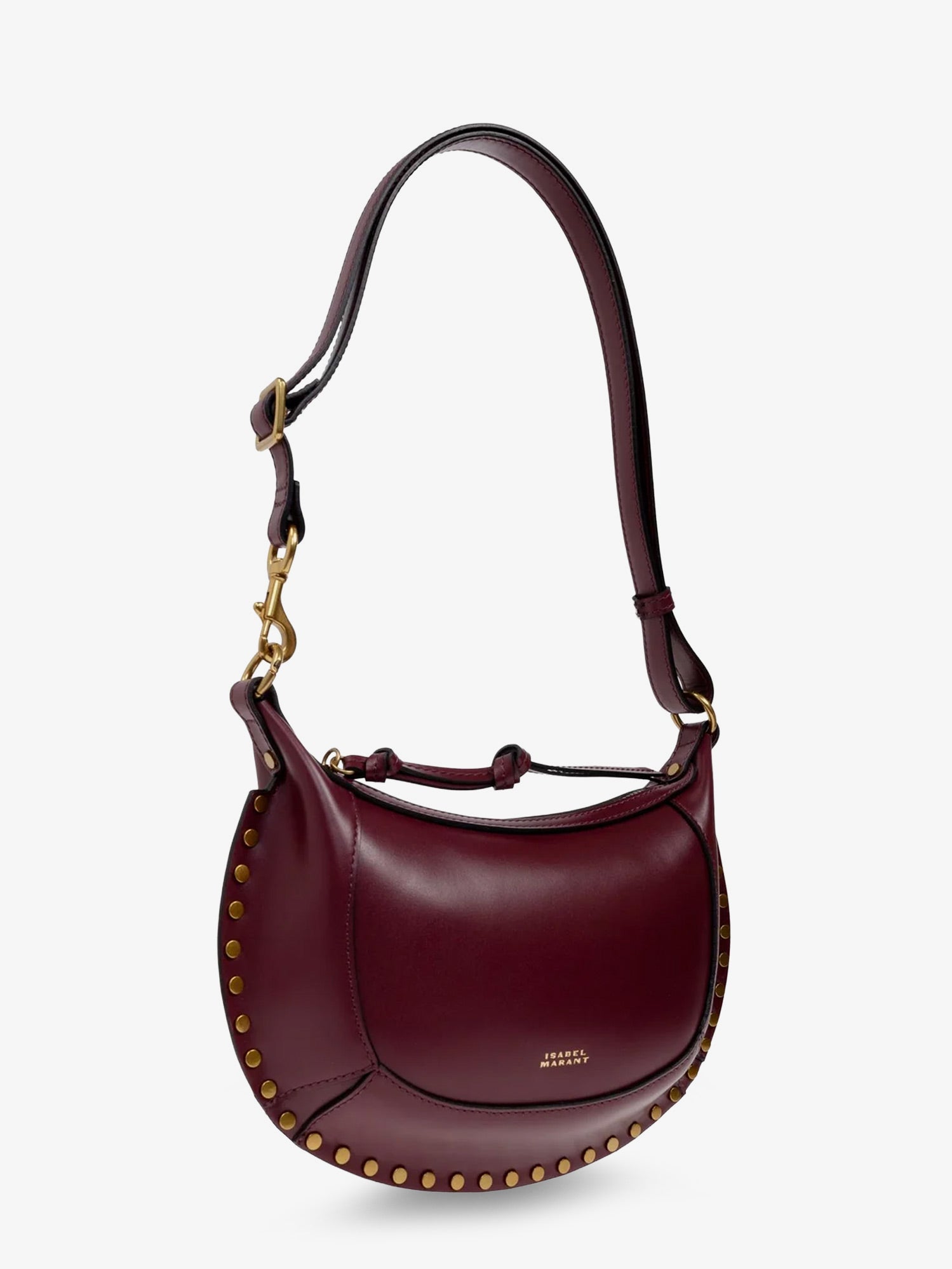 Isabel Marant Oskan Moon Leather Crossbody Bag