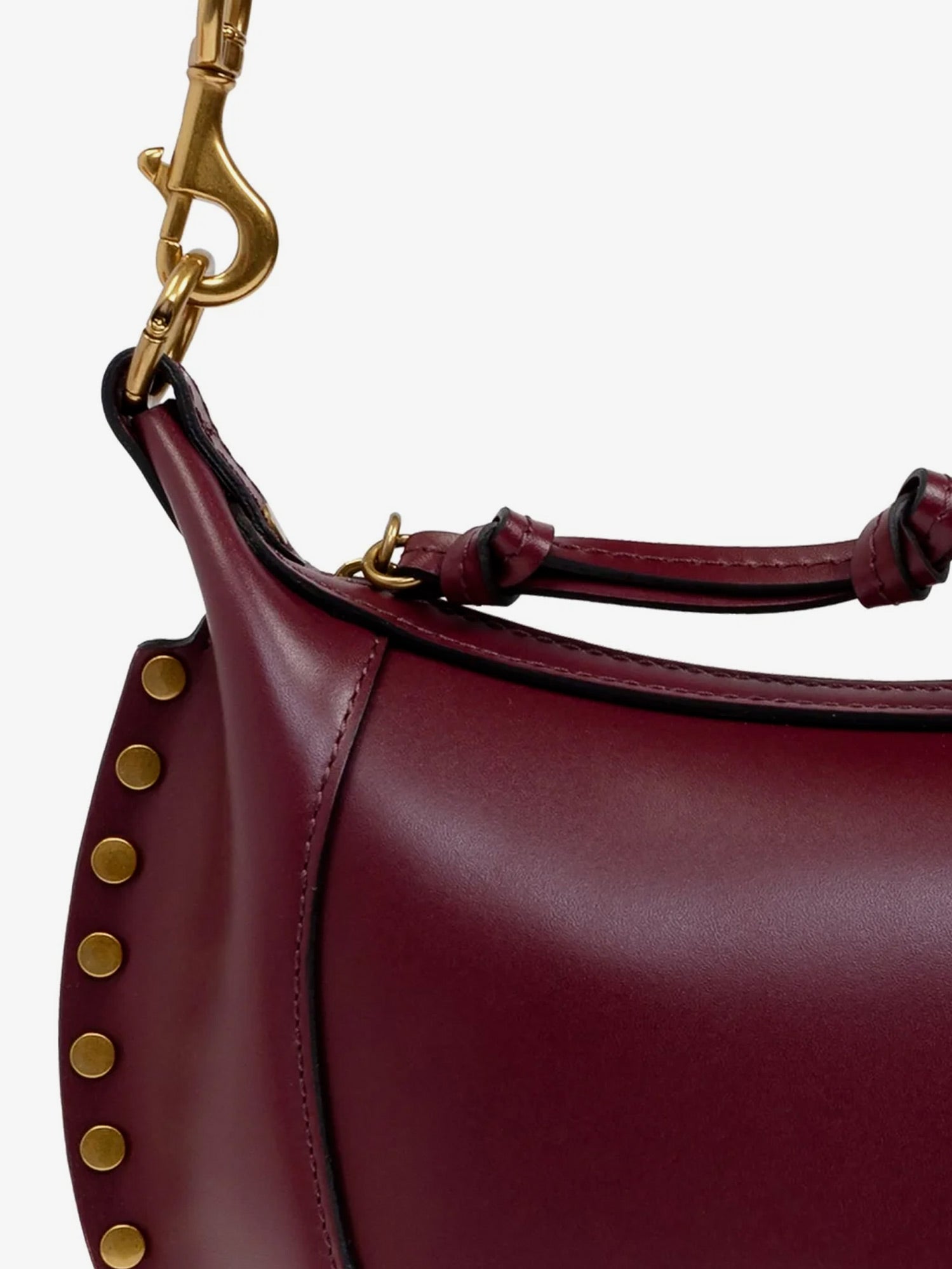 Isabel Marant Oskan Moon Leather Crossbody Bag