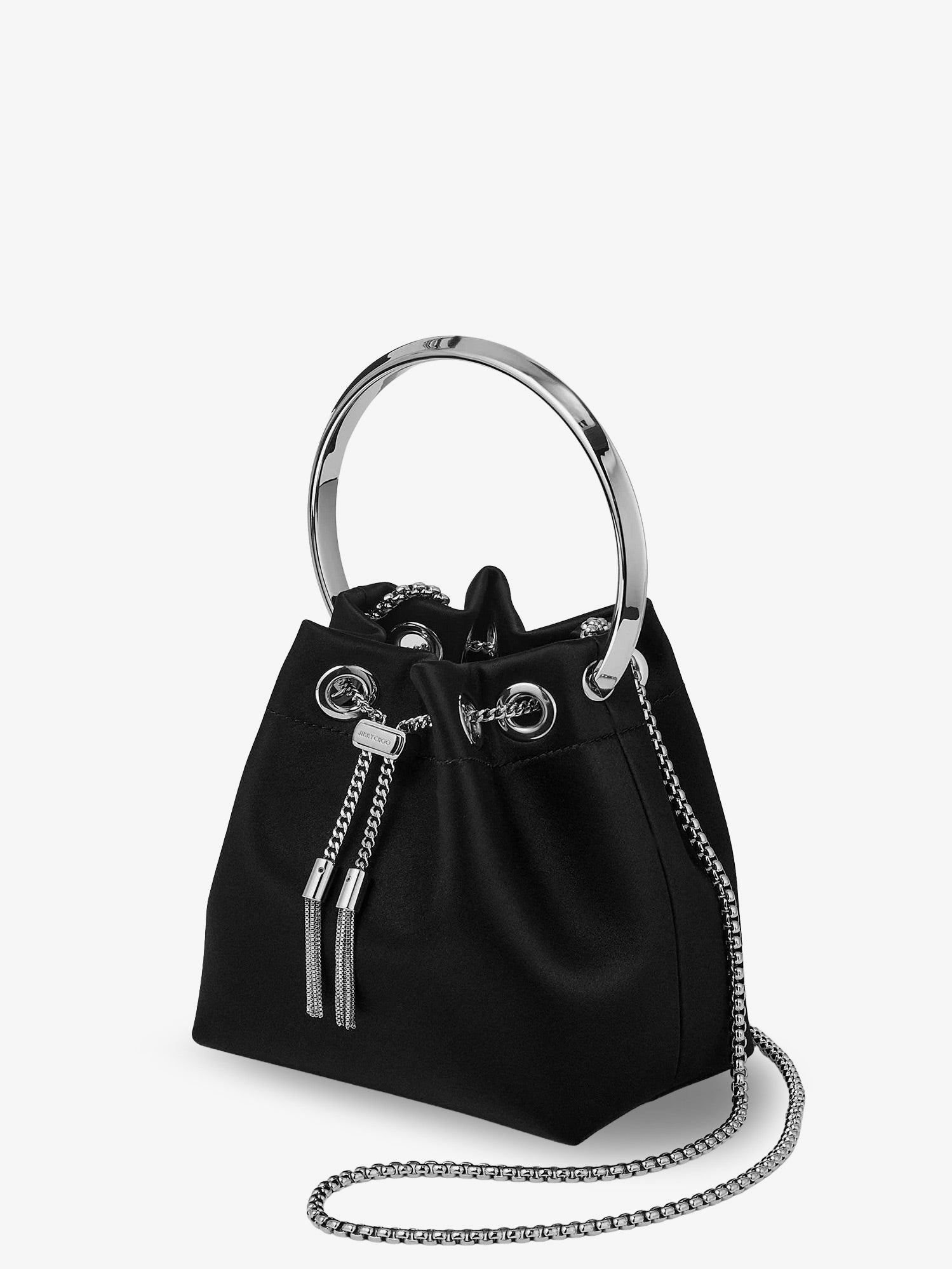 Jimmy Choo Bon Bon Satin Bucket Bag