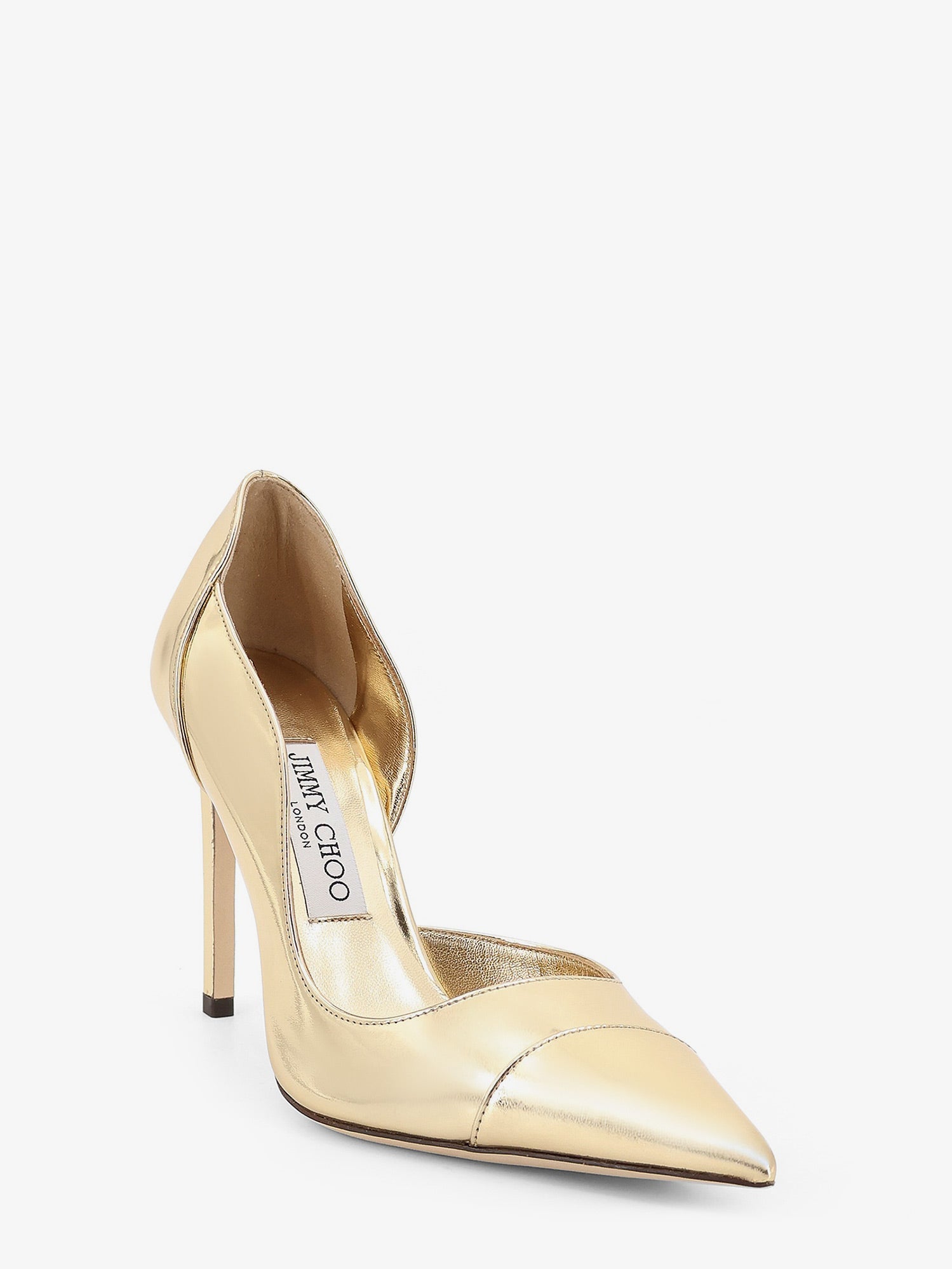 Jimmy Choo Brigitte 100 Liquid Metal Leather Décolleté