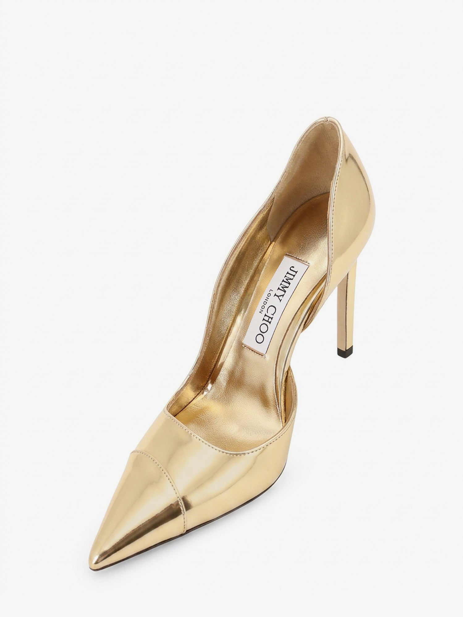 Jimmy Choo Brigitte 100 Liquid Metal Leather Décolleté
