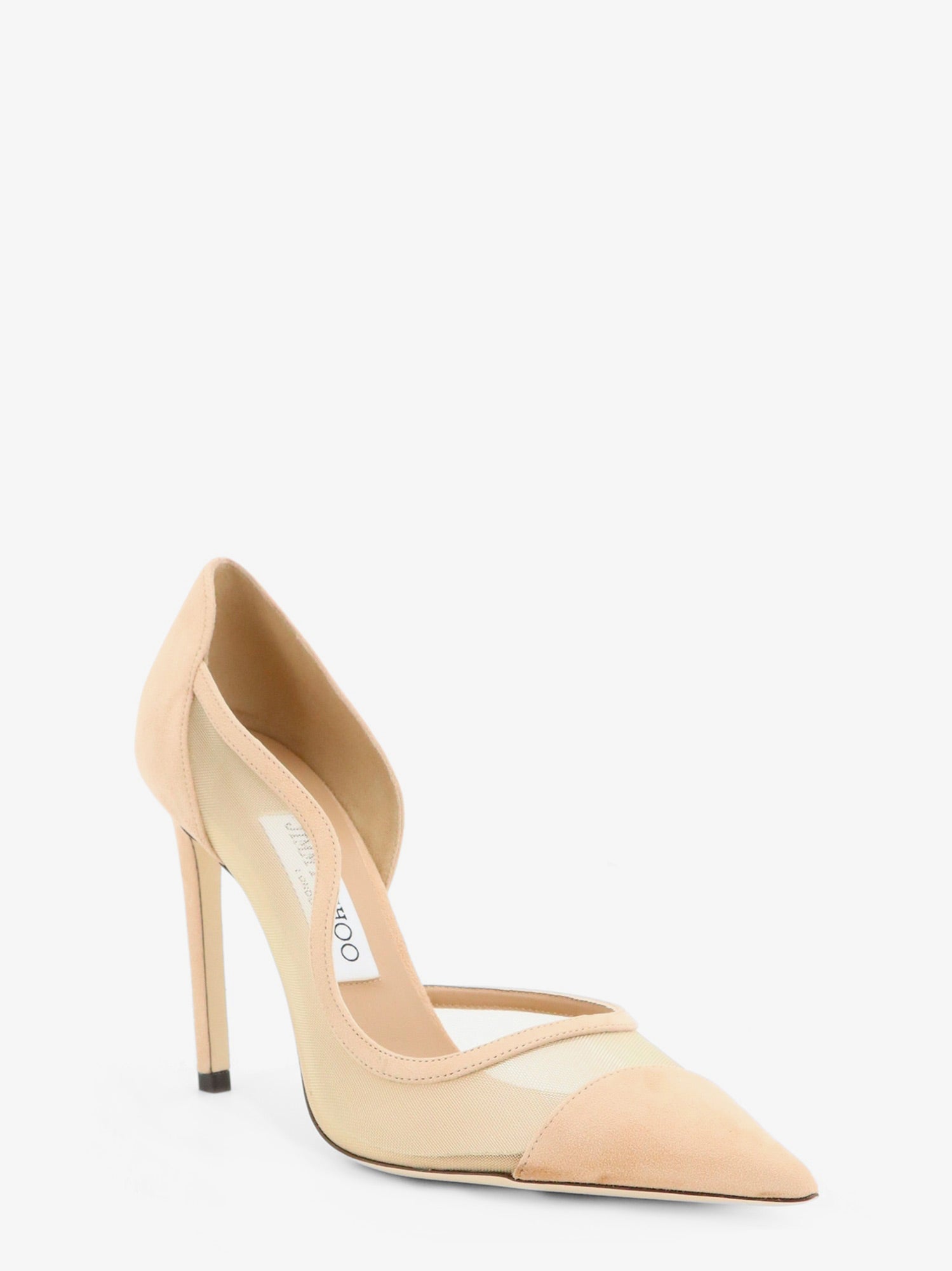 Jimmy Choo Brigitte Voile And Suede Décolleté