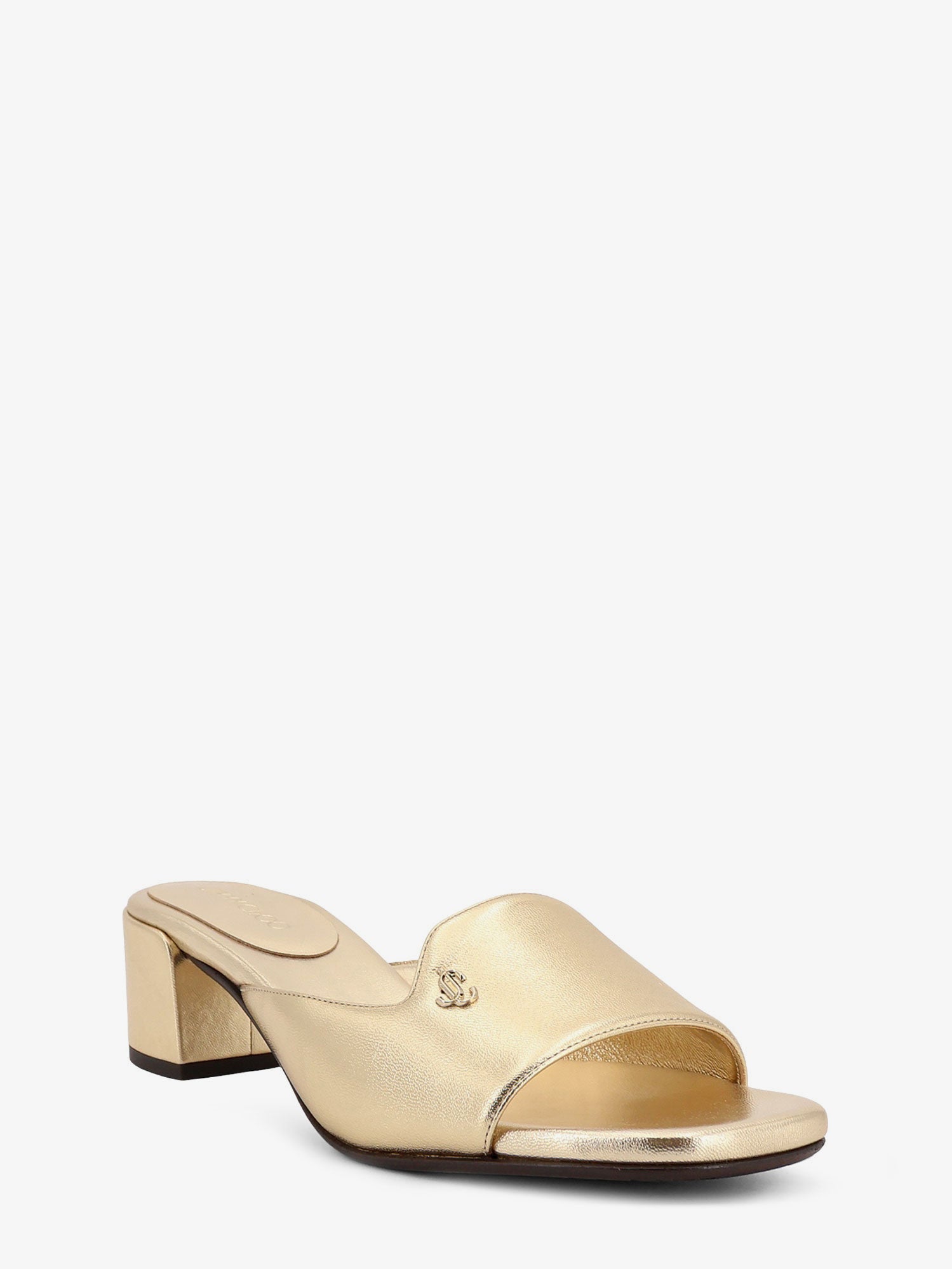 Jimmy Choo Dina 45 Laminated Leather Sandals