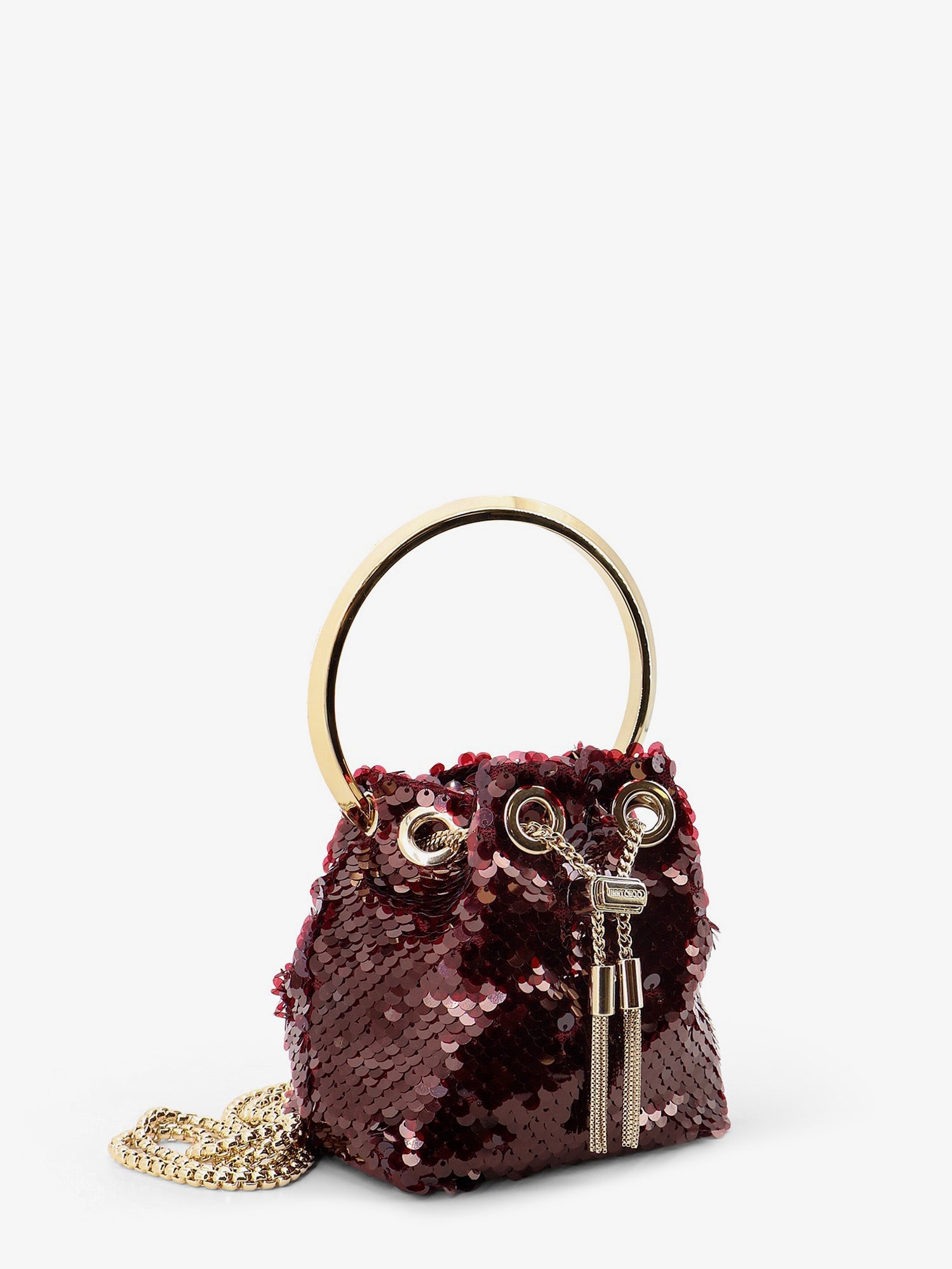 Jimmy Choo Micro Bonbon Crossbody Bag With All-over Sequins
