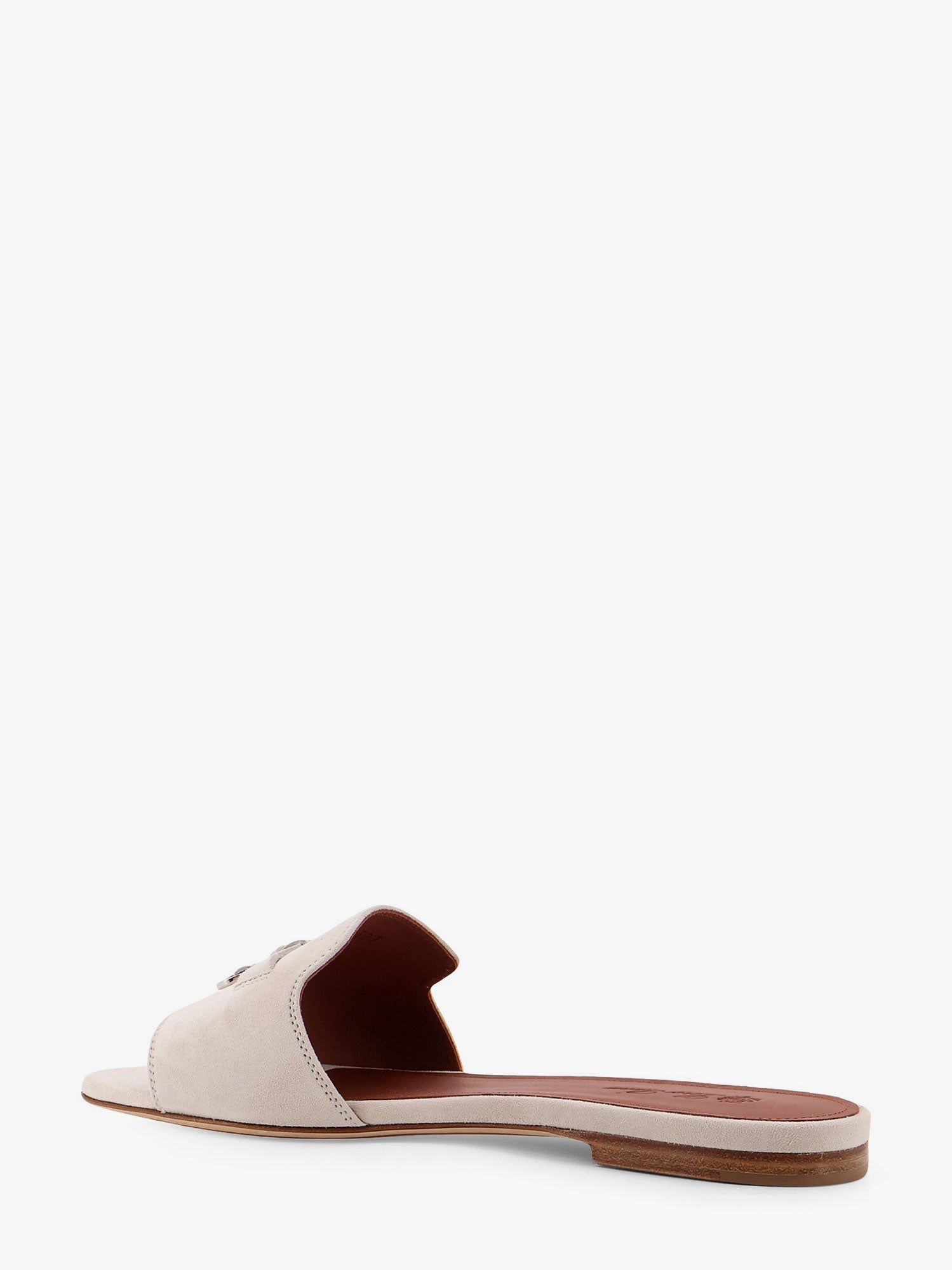 Loro Piana Summe Charms Flat Suede Sandals