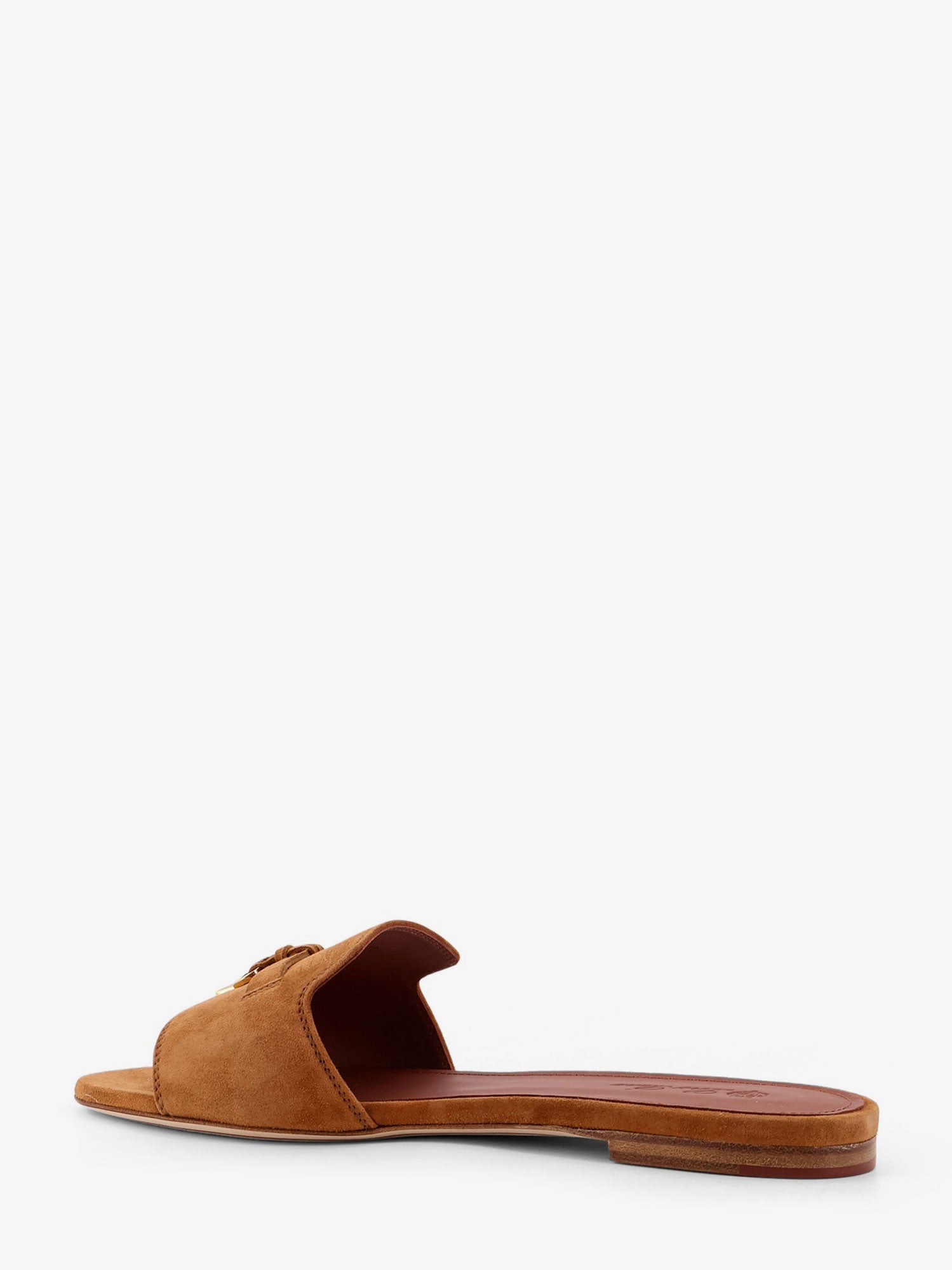 Loro Piana Summer Charms Flat Suede Sandals