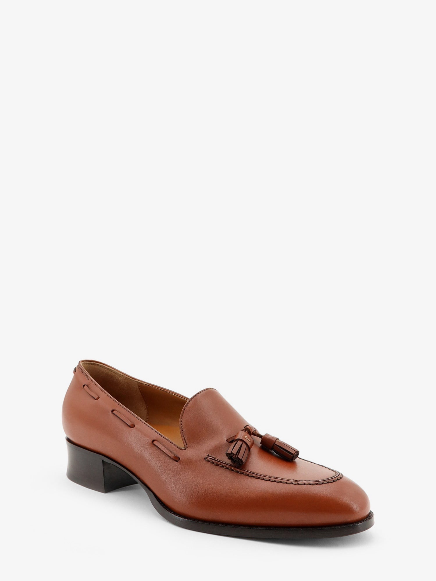 Loro Piana Serge Tassel Leather Loafers