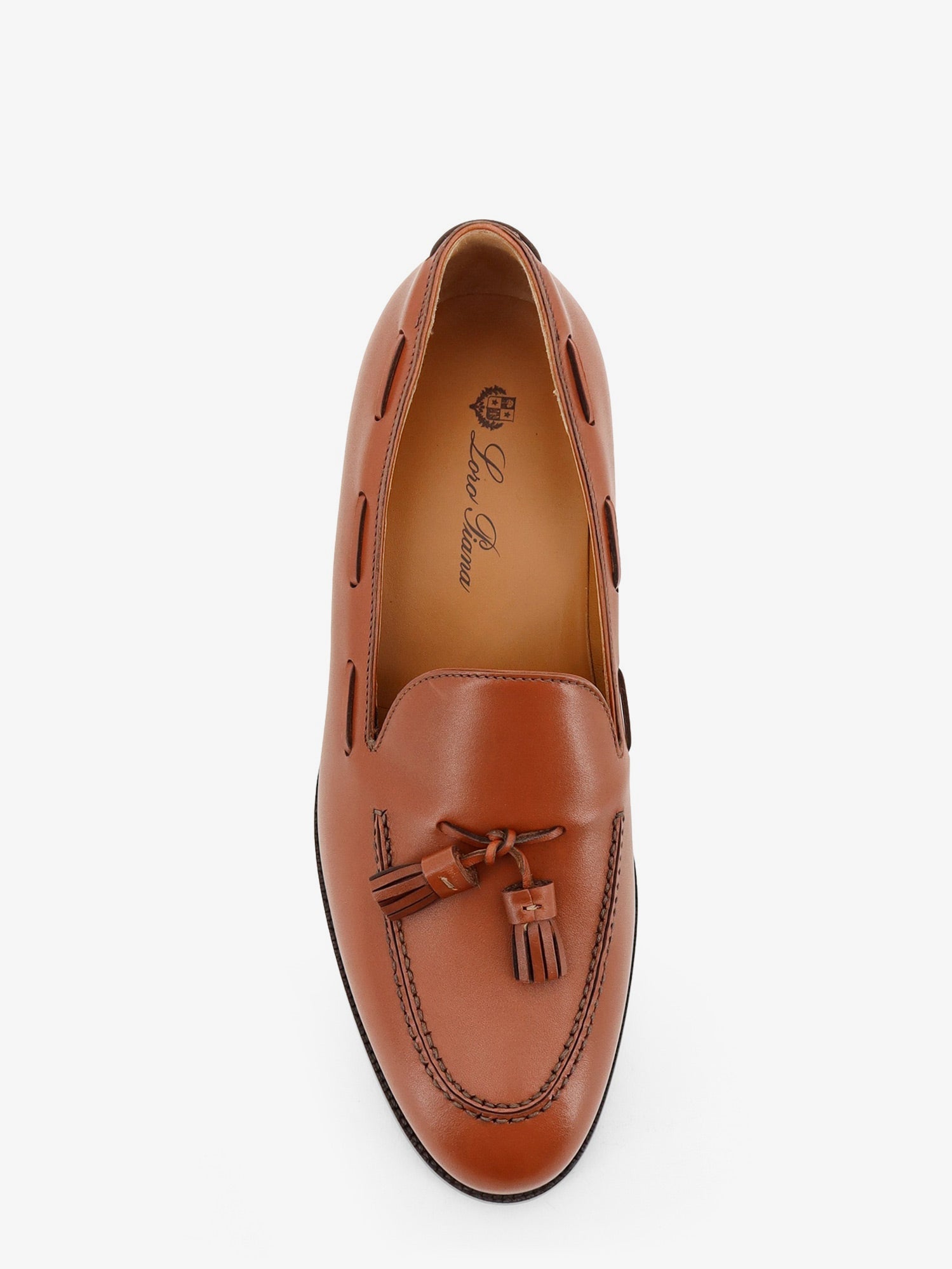 Loro Piana Serge Tassel Leather Loafers