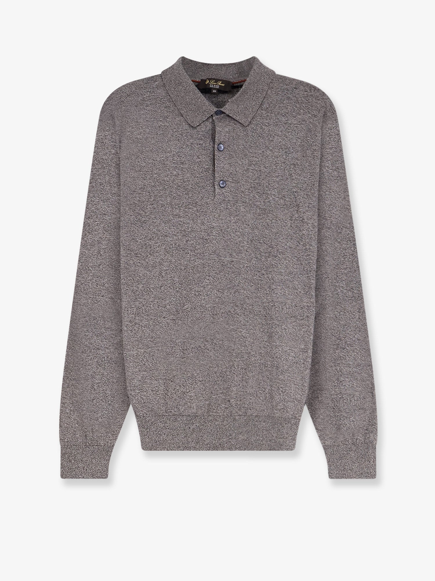 Loro Piana Ice Wish Mélange Cotton Polo Shirt