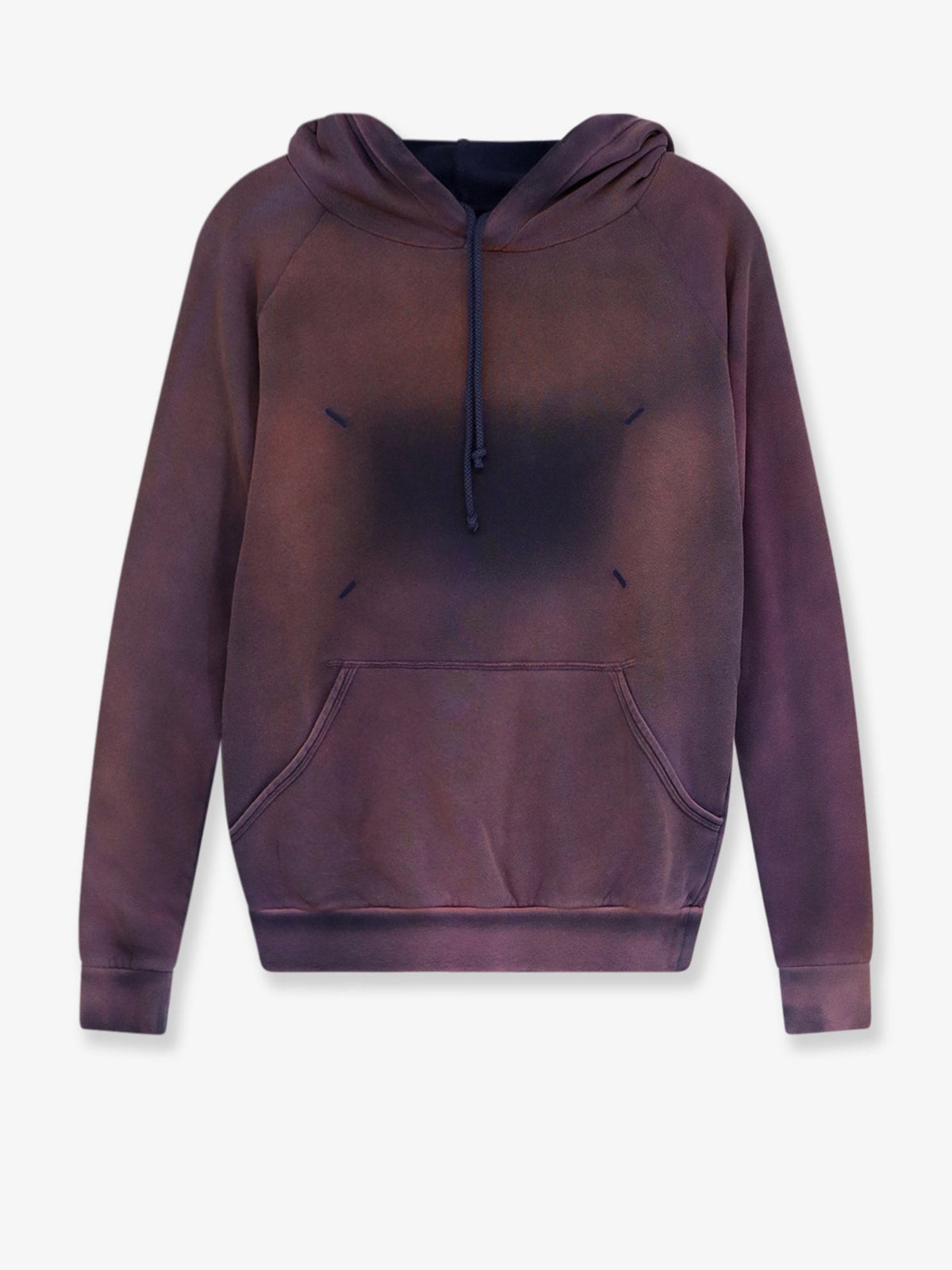 Maison Margiela Cotton Hoodie With Washed-out Effect