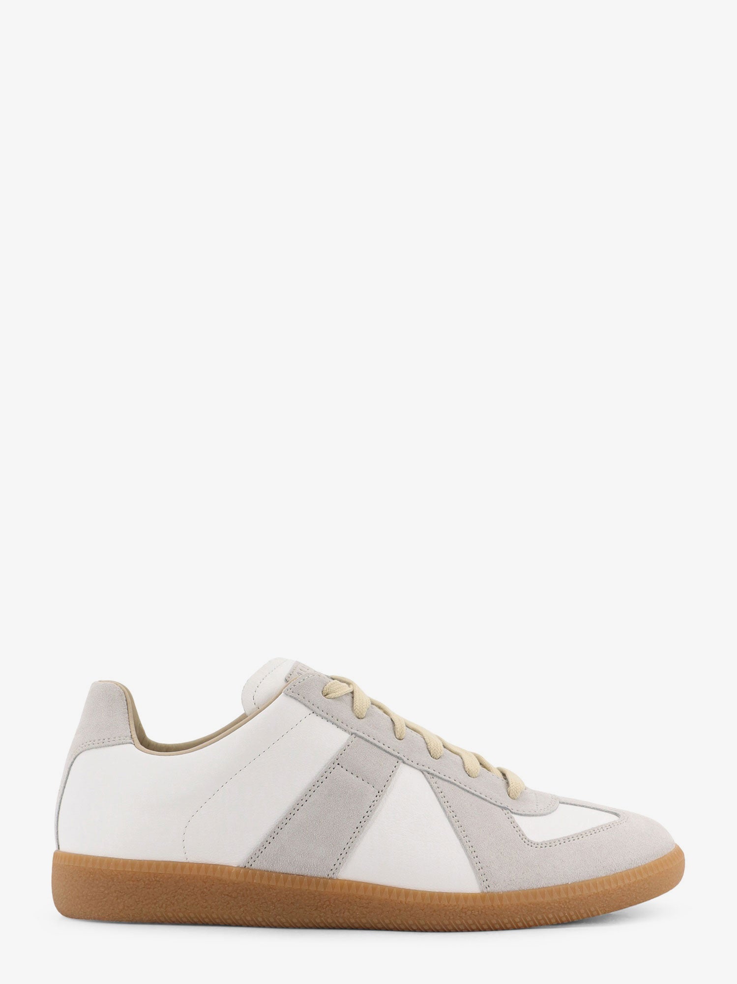 Maison Margiela Low-top Replica Leather And Suede Sneakers