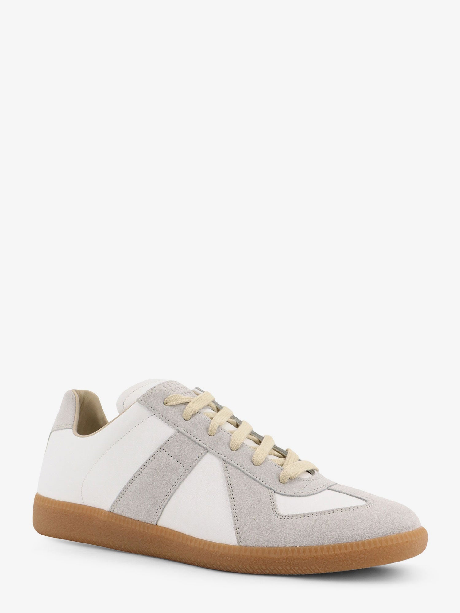 Maison Margiela Low-top Replica Leather And Suede Sneakers