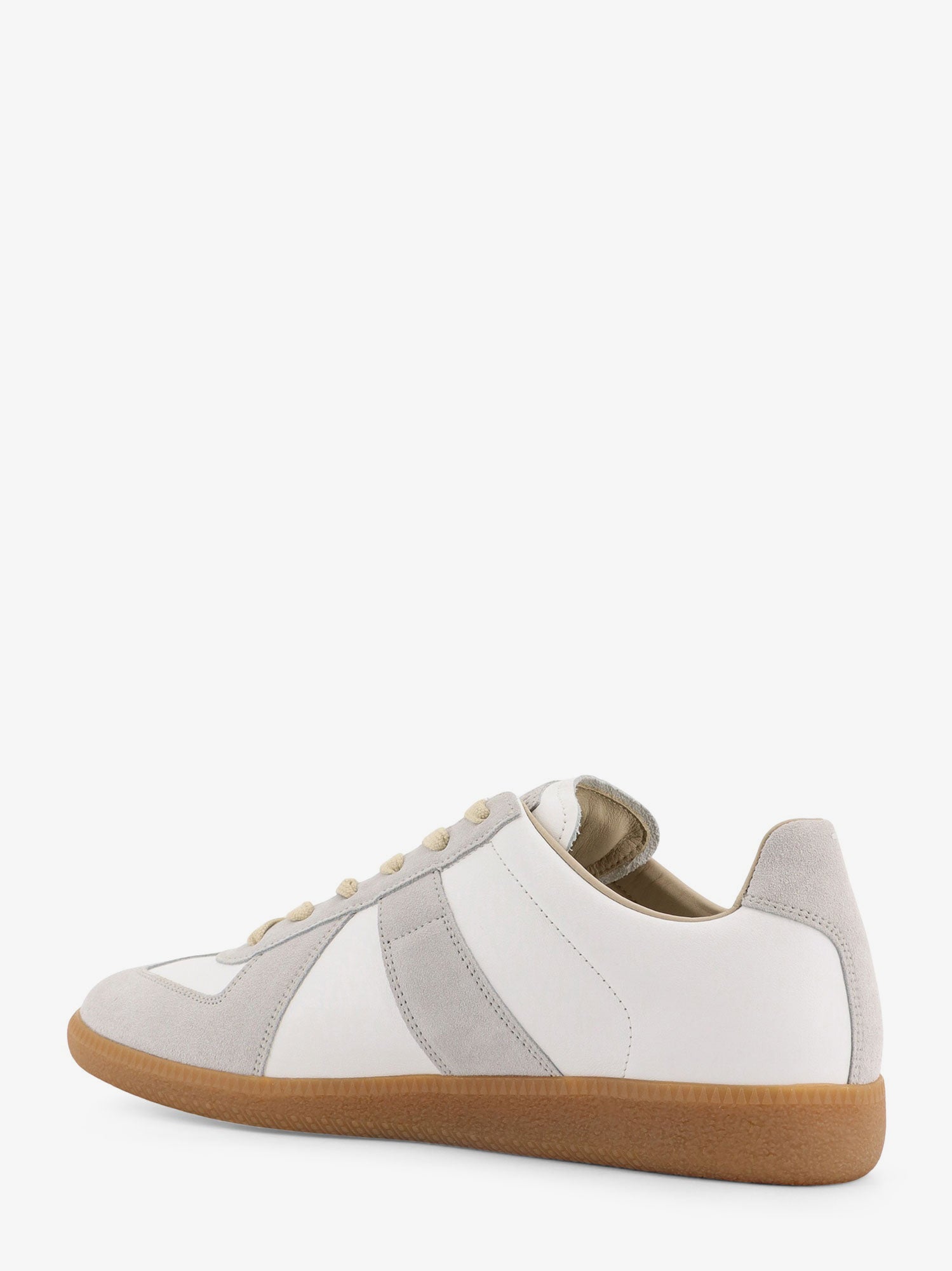 Maison Margiela Low-top Replica Leather And Suede Sneakers