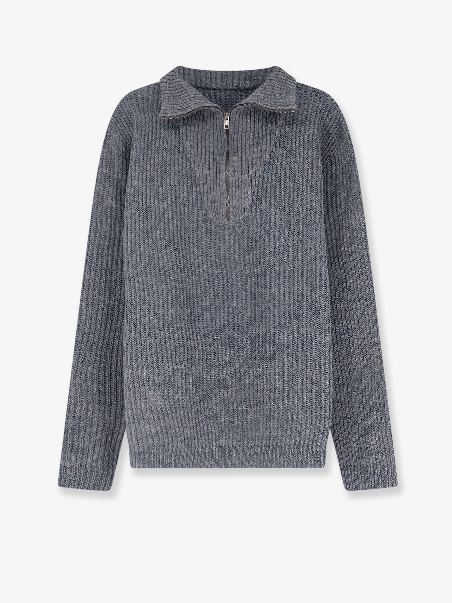 Maison Margiela Ribbed Linen And Wool Blend Sweater