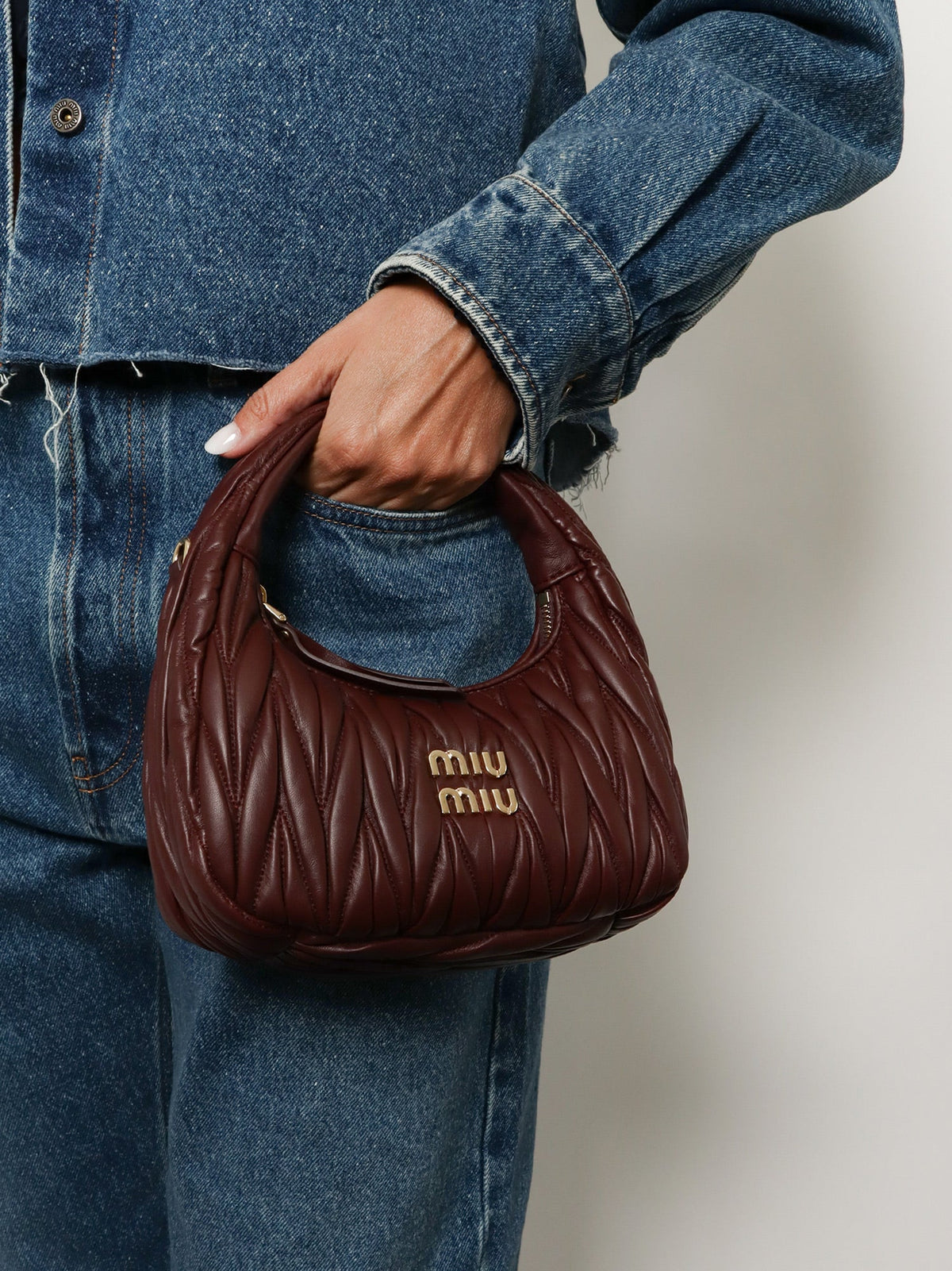 Miu Miu Wander Quilted Leather Shoulder Bag