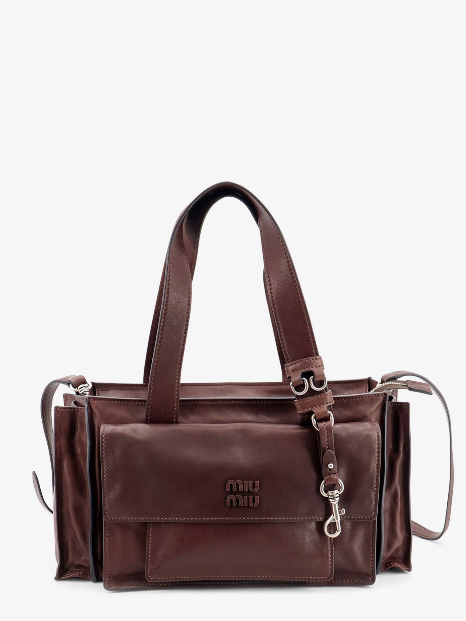 Miu Miu Utilitaire Leather Crossbody Bag