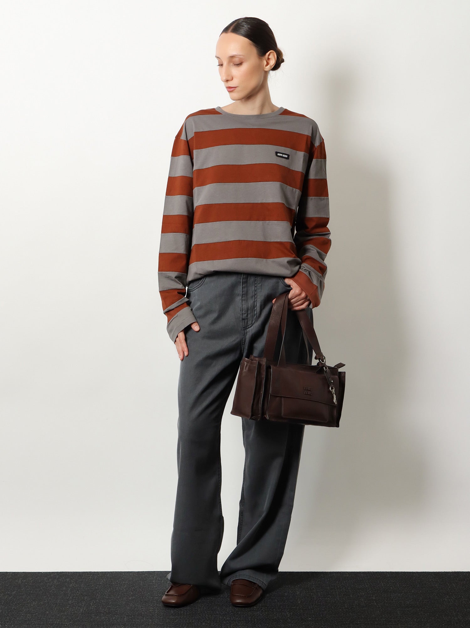Miu Miu Utilitaire Leather Crossbody Bag