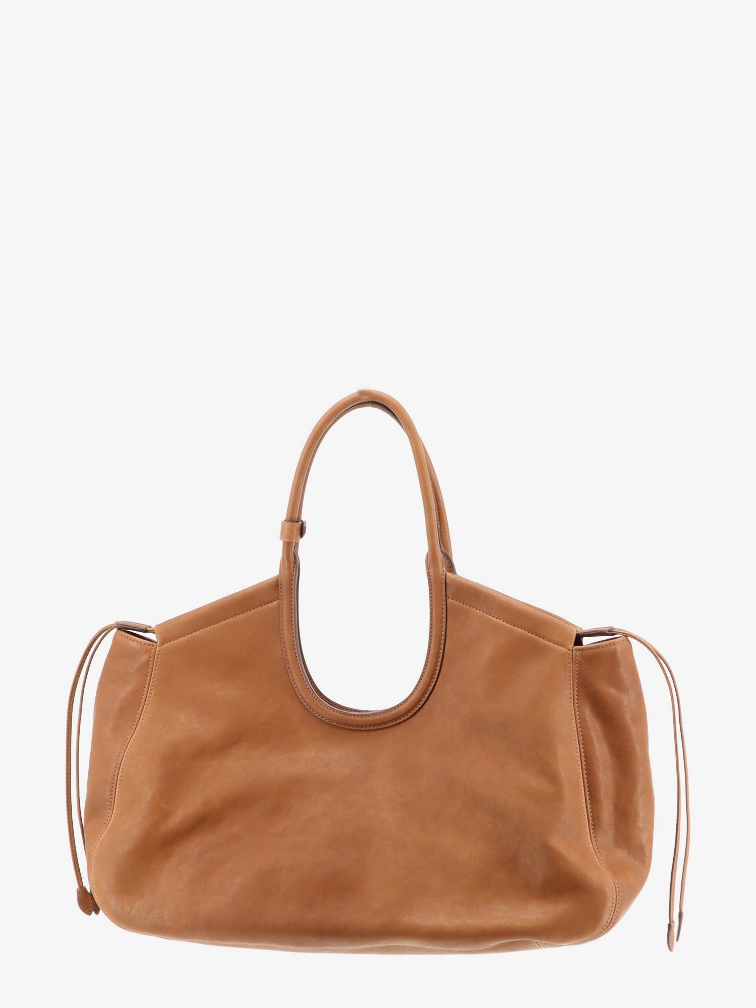 Miu Miu Ivy Leather Handbag With Front Lettering Logo