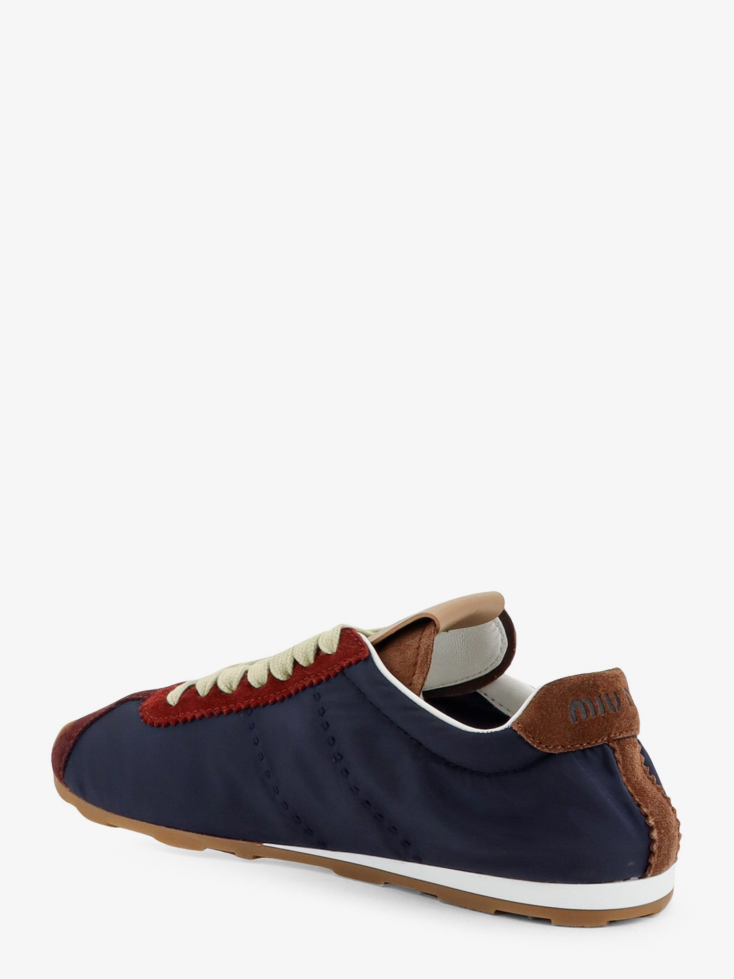 Miu Miu Nylon Sneakers With Suede Inserts