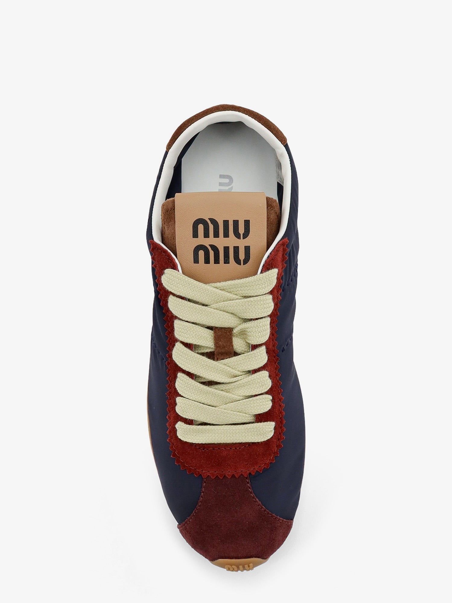 Miu Miu Nylon Sneakers With Suede Inserts