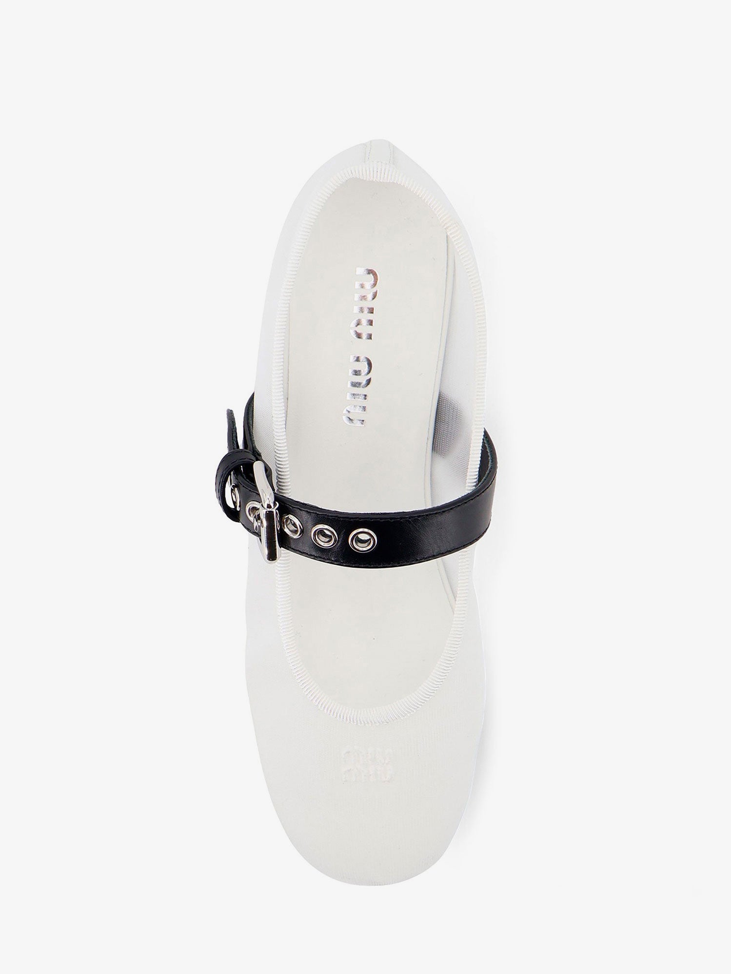 Miu Miu Mesh Fabric Ballerinas