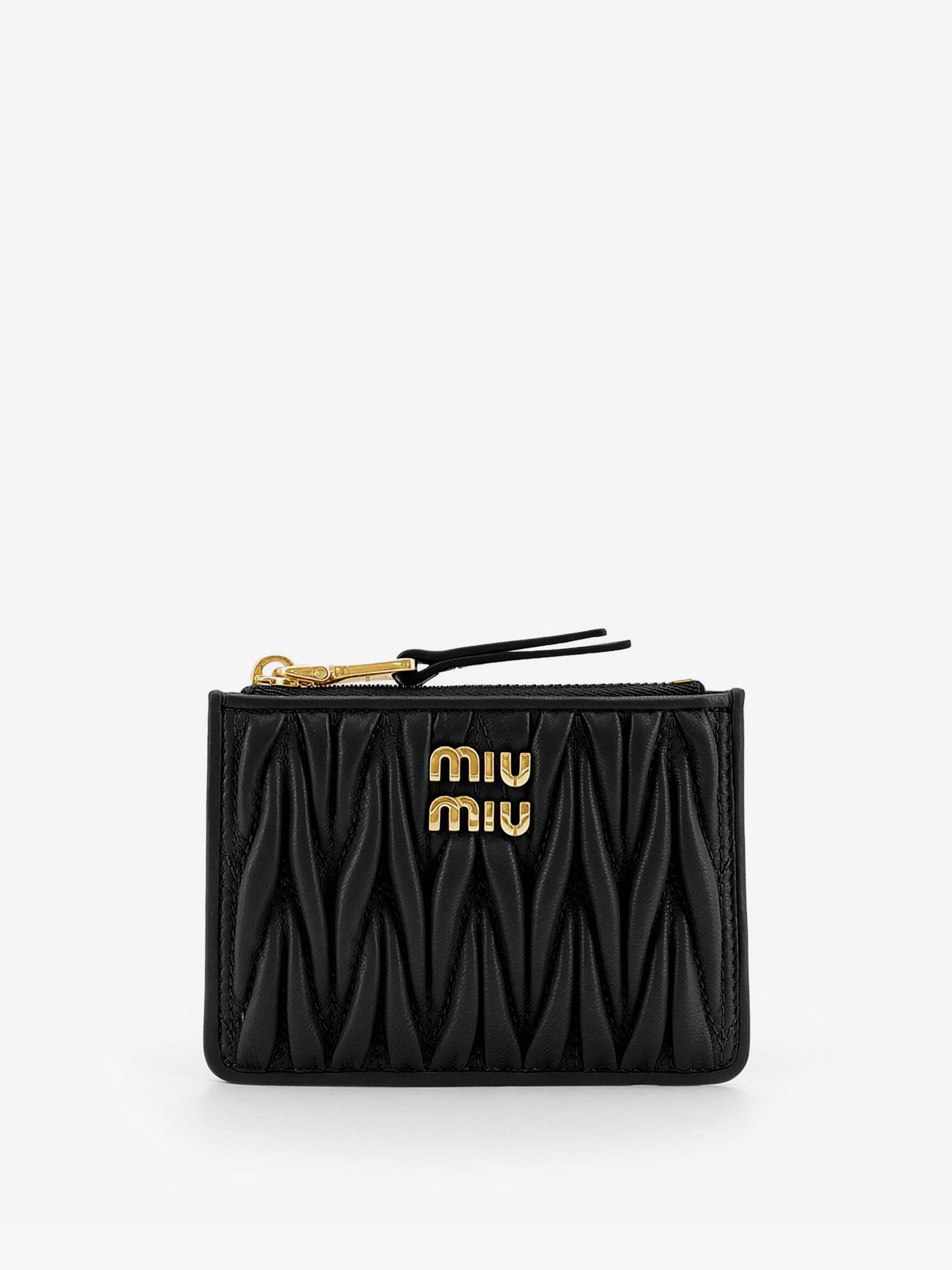 Miu Miu Quilted Leather Card Holder